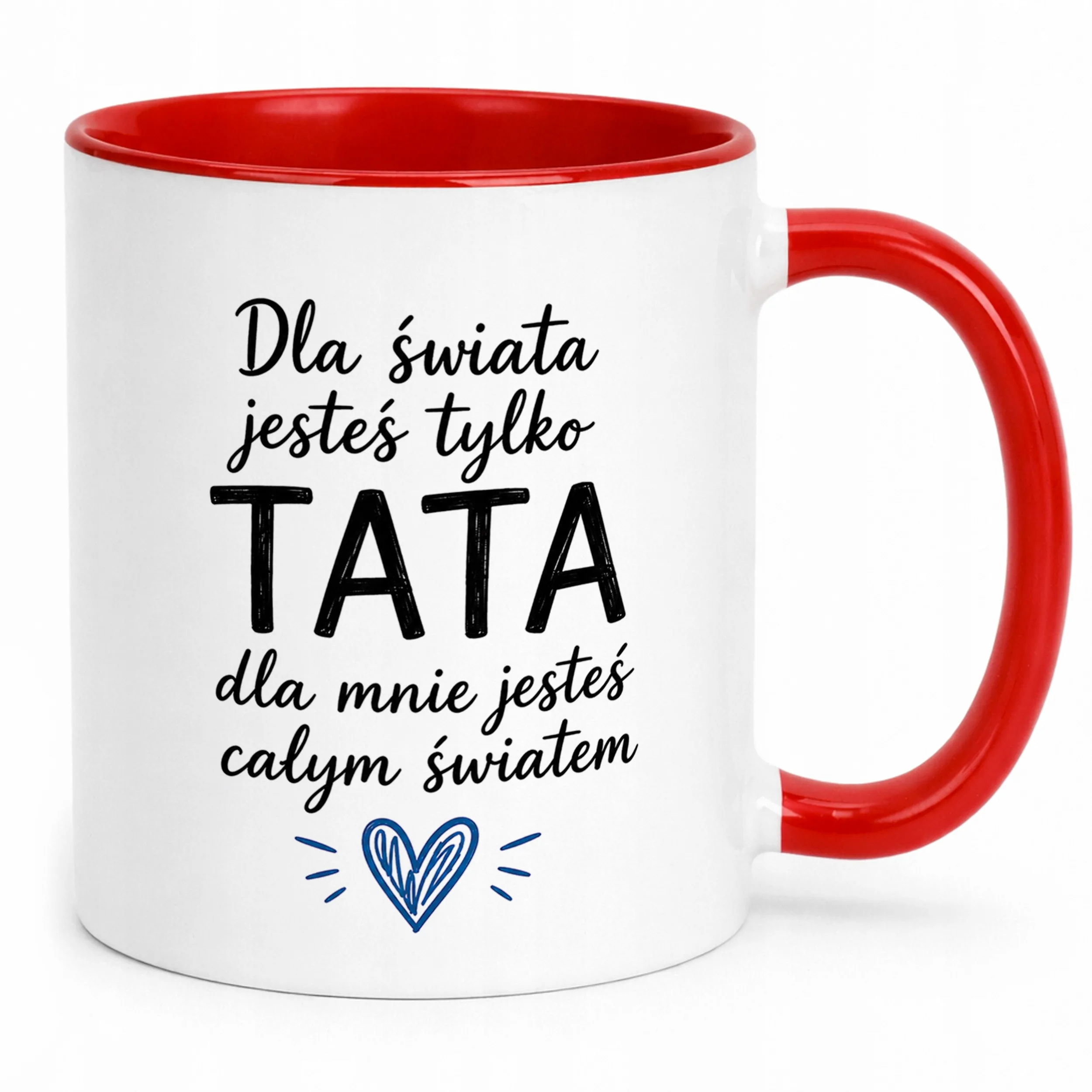Kubek Czerwony Dzień Ojca prezent dla tatusia upominek