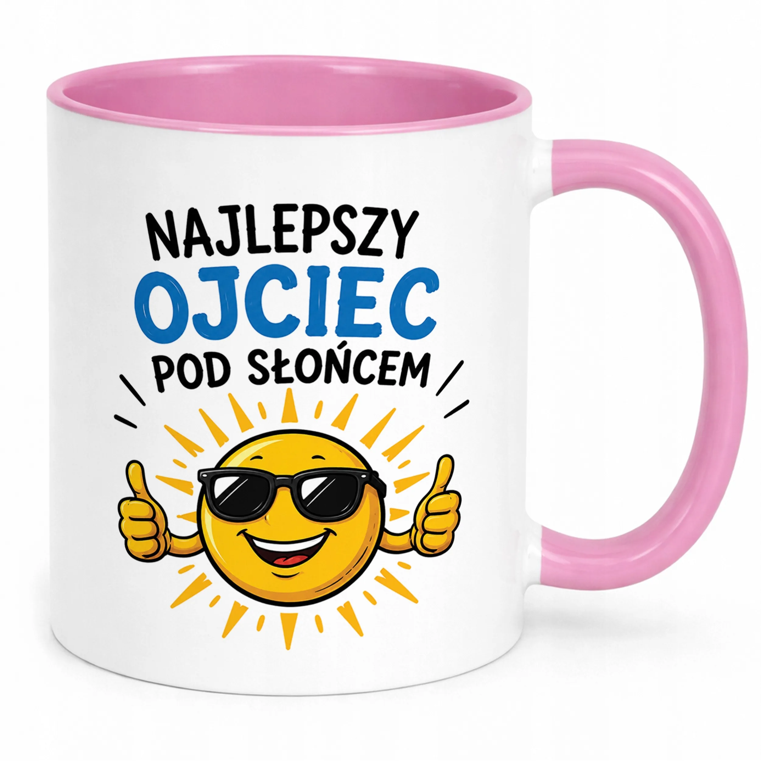 Kubek Różowy Dzień Ojca upominek dla taty prezent
