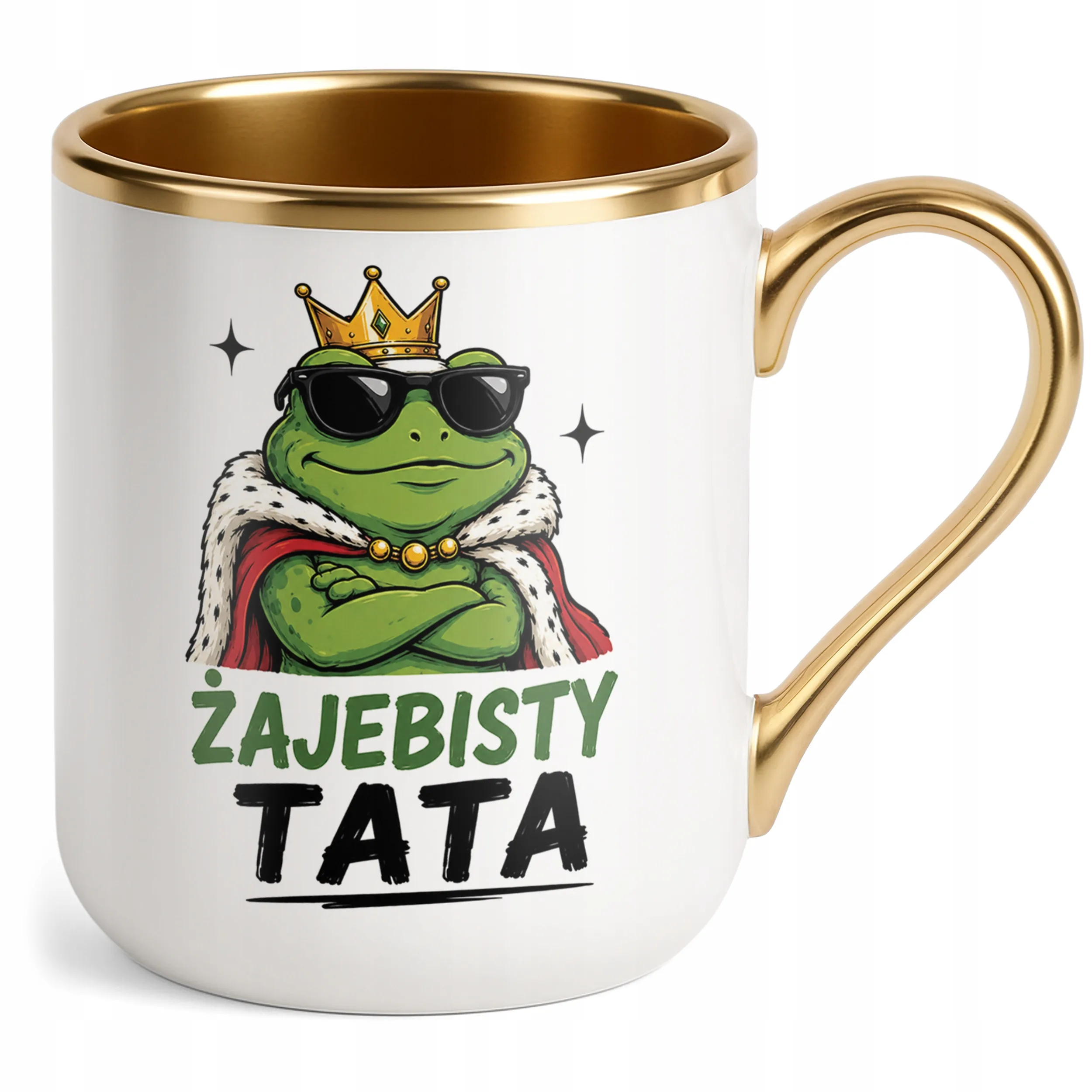 Kubek Premium Złoty upominek na Dzień Ojca prezent dla taty