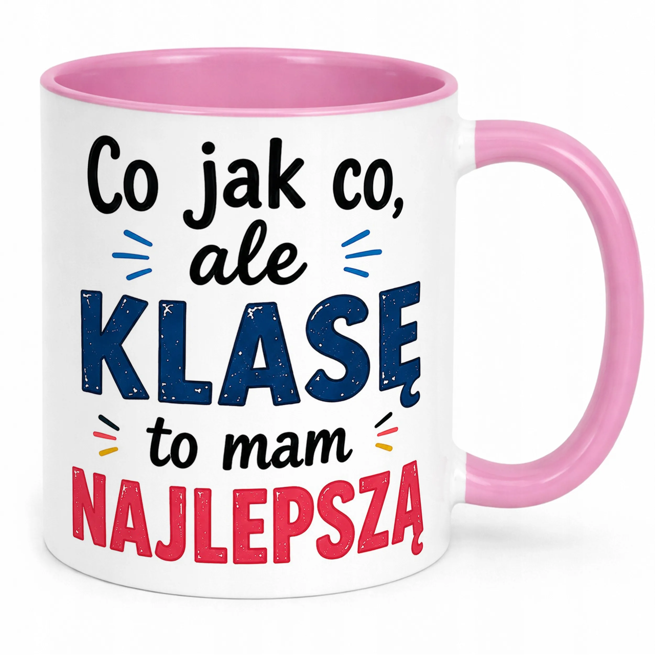 Kubek Różowy Dzień Nauczyciela Dla Wychowawcy Prezent Upominek.