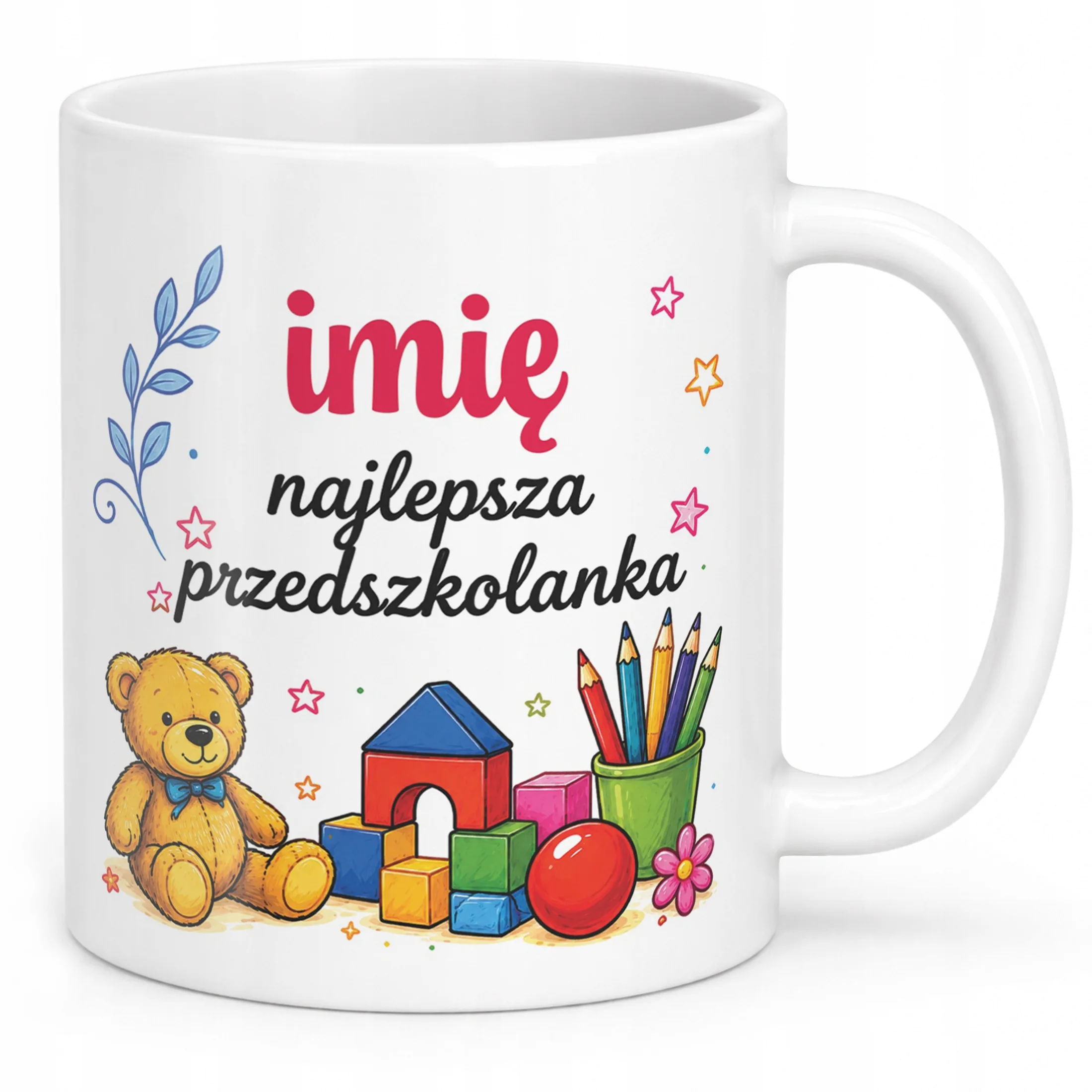 Kubek z Imieniem Dzień Nauczyciela Zakończenie Roku Dla Przedszkolanki