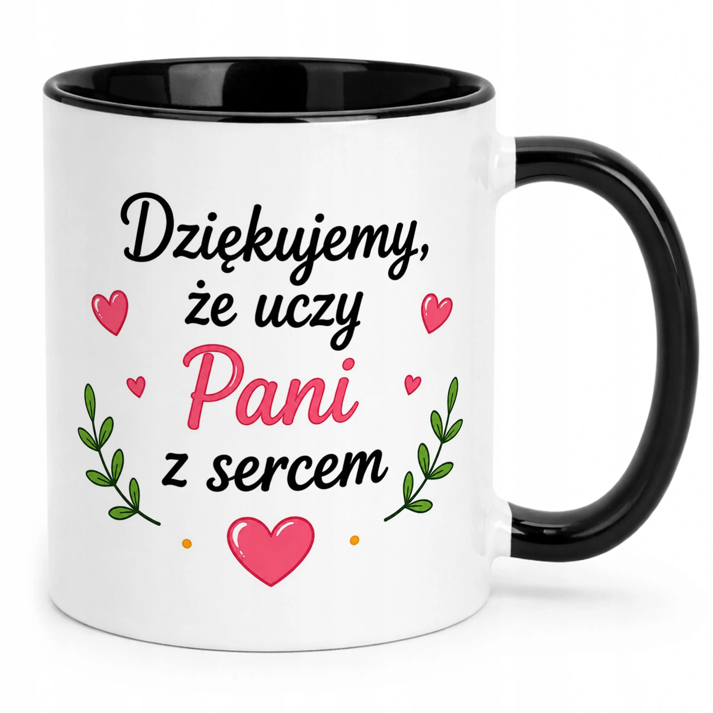 Kubek Czarny Dzień Nauczyciela Dla Nauczycielki Prezent Upominek