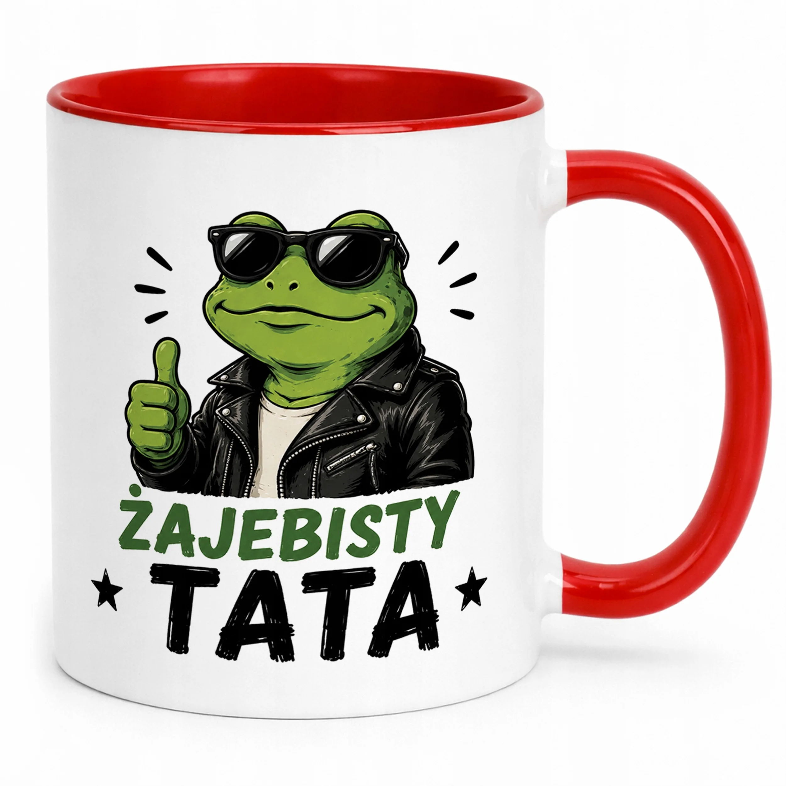 Kubek Czerwony Dzień Ojca prezent dla taty miły upominek