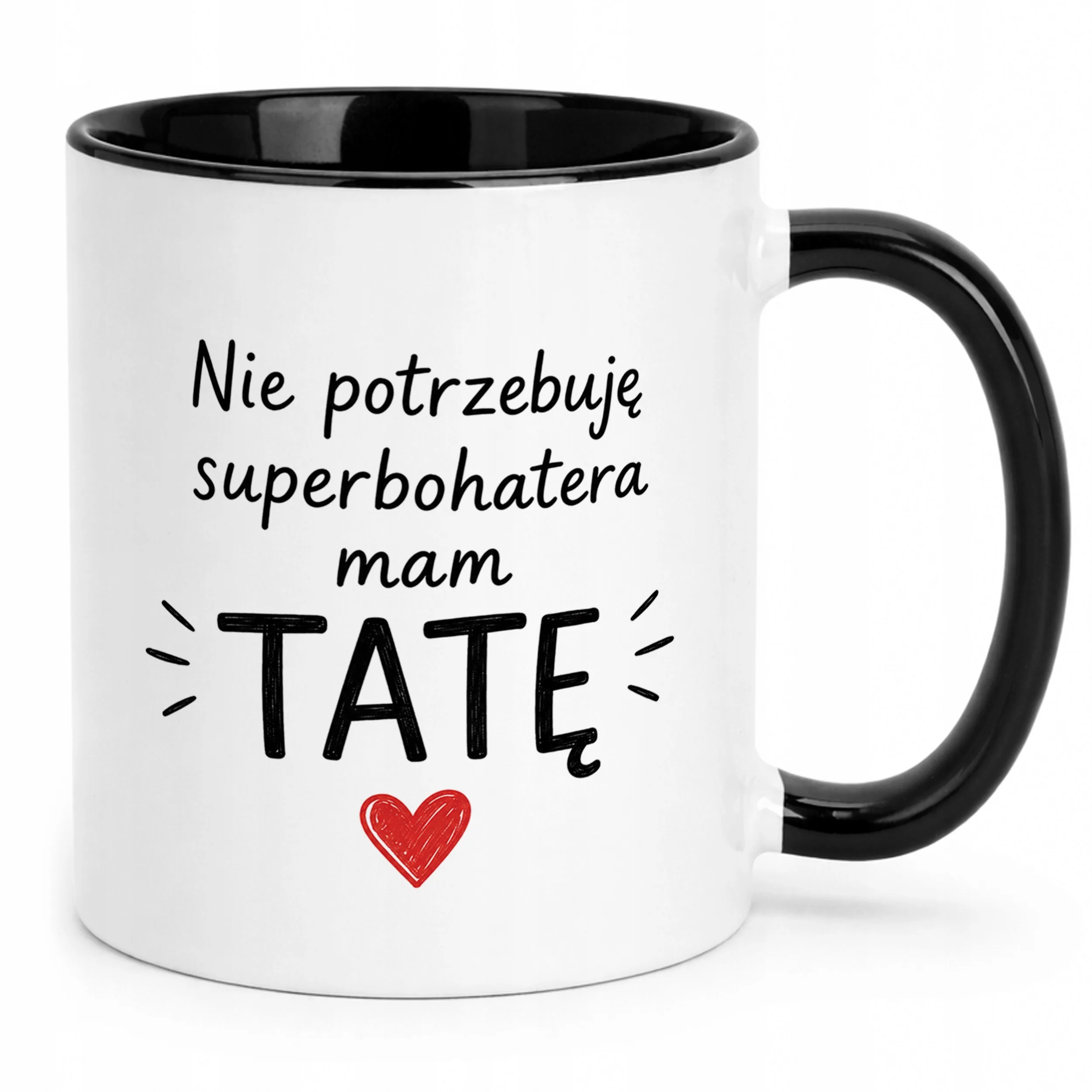 Kubek Czarny upominek na Dzień Ojca prezent dla taty
