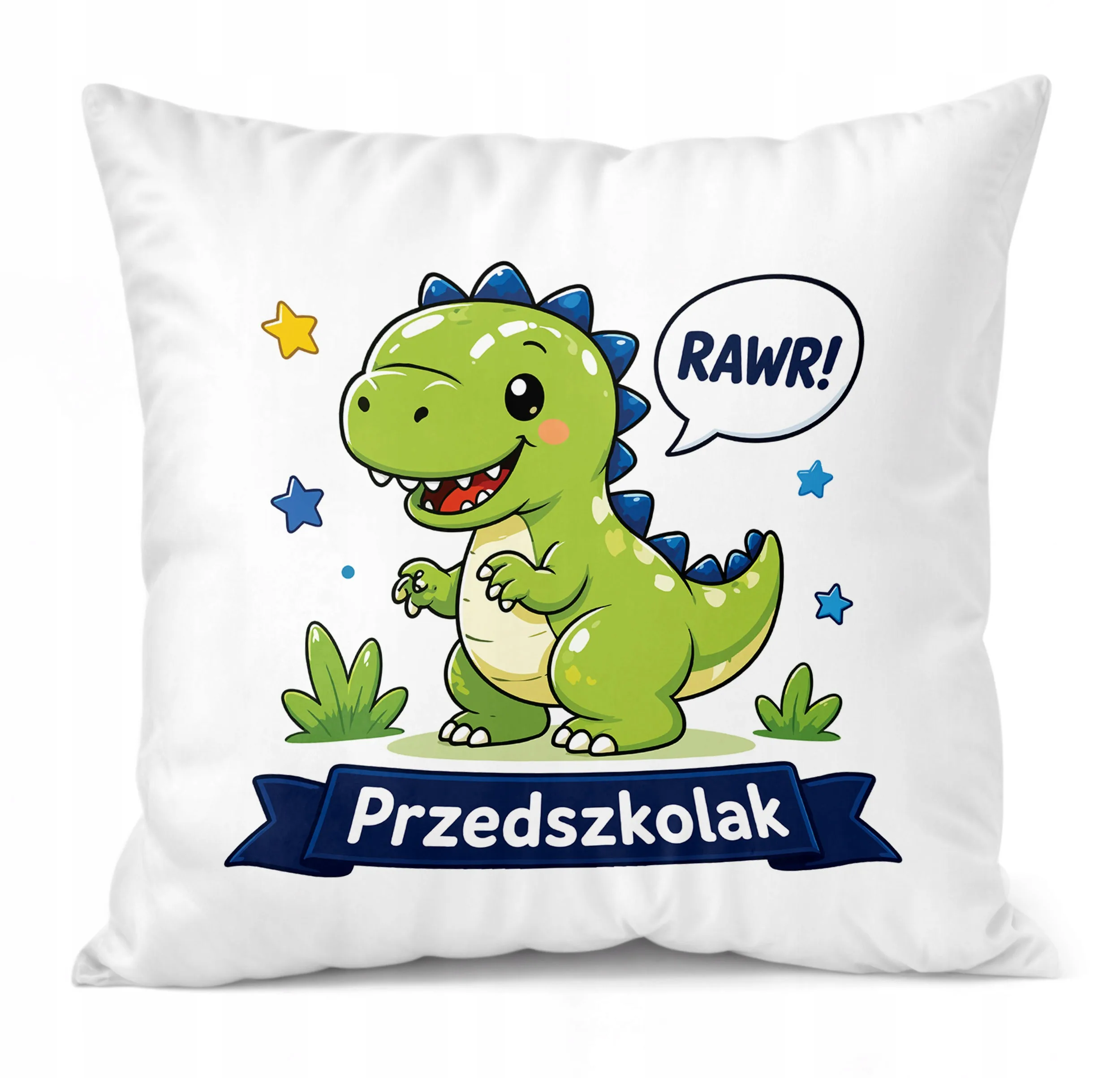 Poduszka Jasiek z nadrukiem 38x38cm Przedszkolak Dla Dzieci Prezent