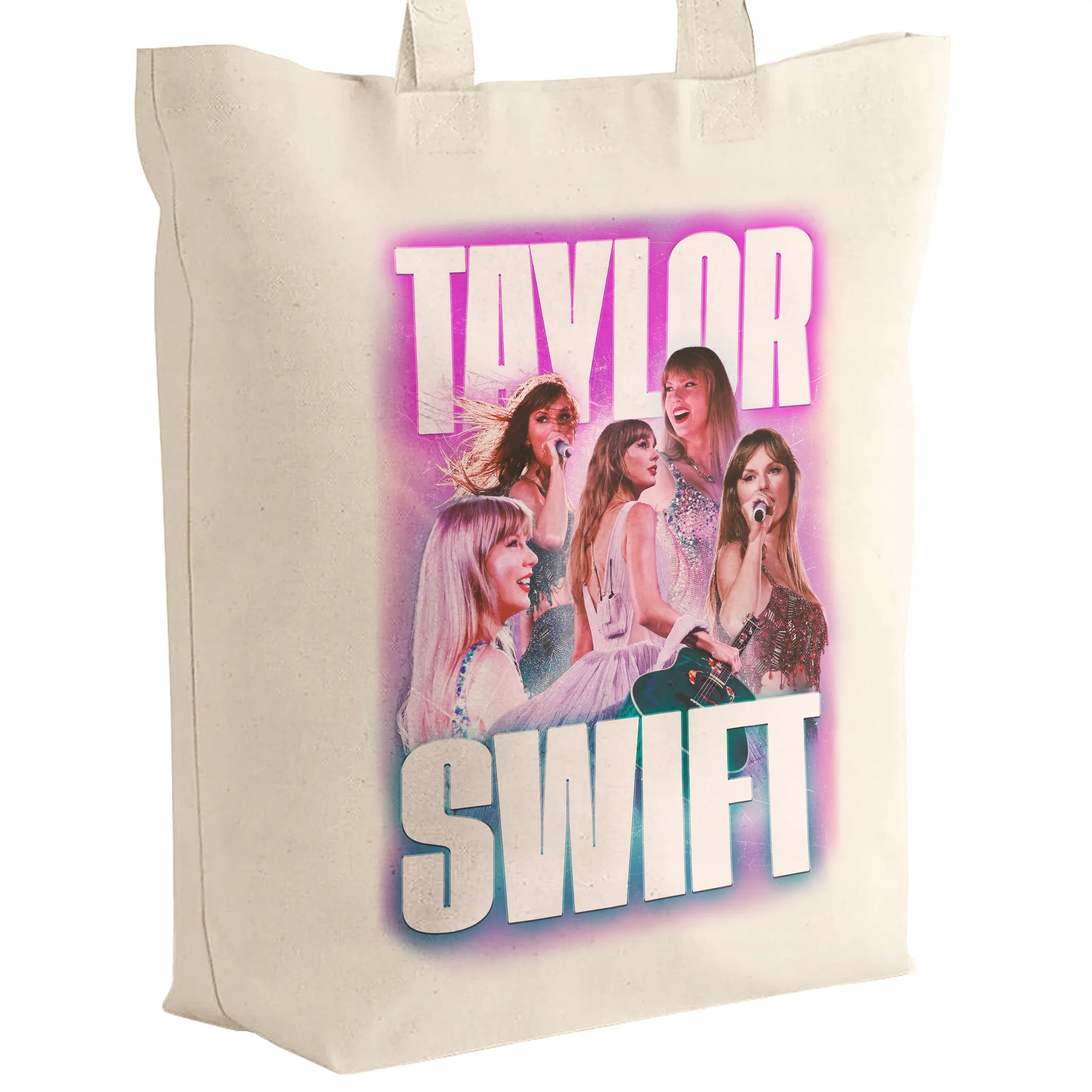 Torba bawełniana z dnem na zakupy 42×38 Taylor Swift Dla Fanów