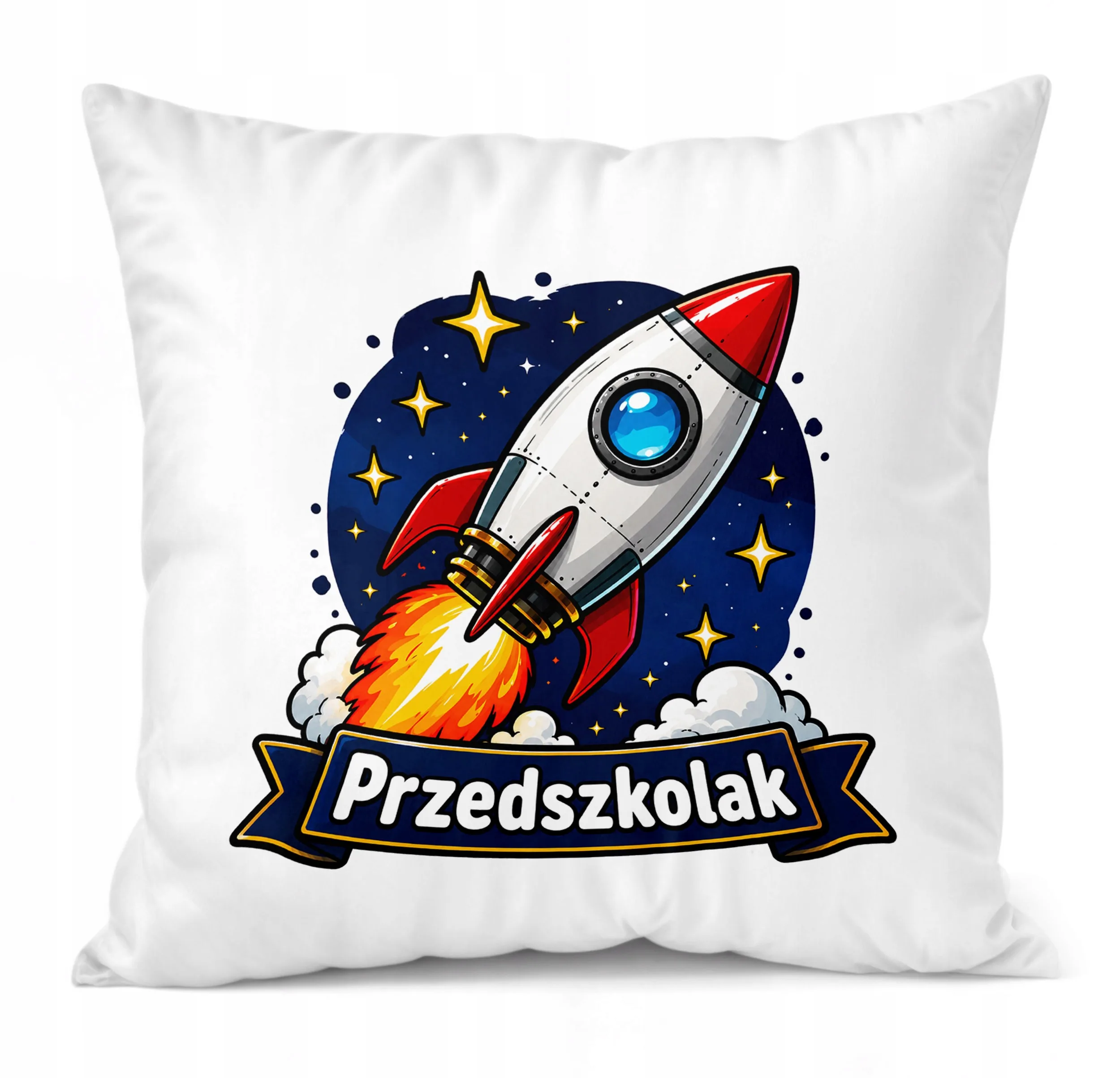 Poduszka Jasiek z nadrukiem 38x38cm Przedszkolak Dla Dzieci Prezent
