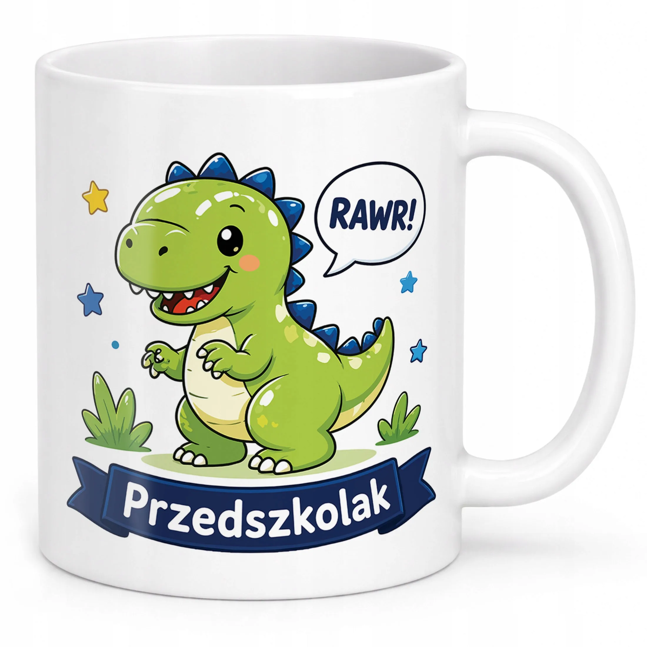 Biały Kubek z nadrukiem Przedszkolak Szkoła Dla Dzieci Prezent