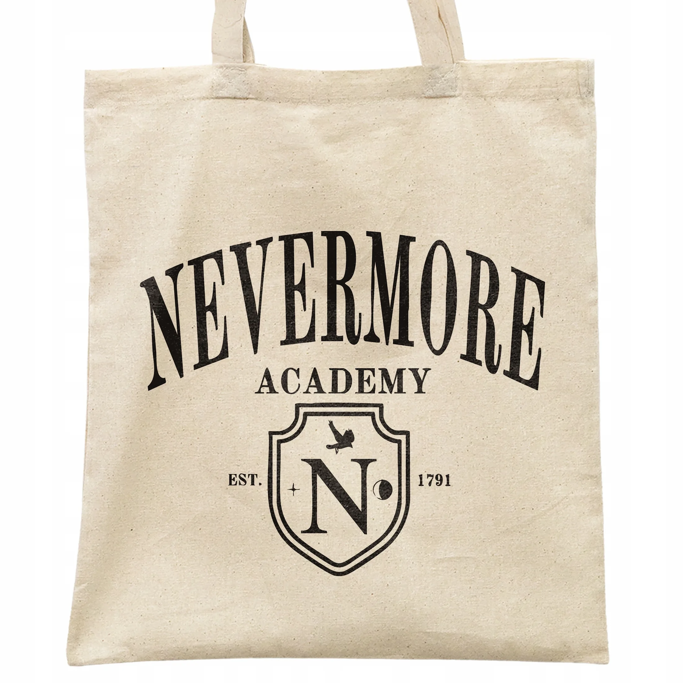 Torba bawełniana na zakupy Wednesday Nevermore Dla Fanów Serialu
