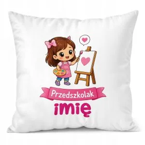 Poduszka Jasiek Personalizowana z nadrukiem 38x38cm Przedszkolak Prezent