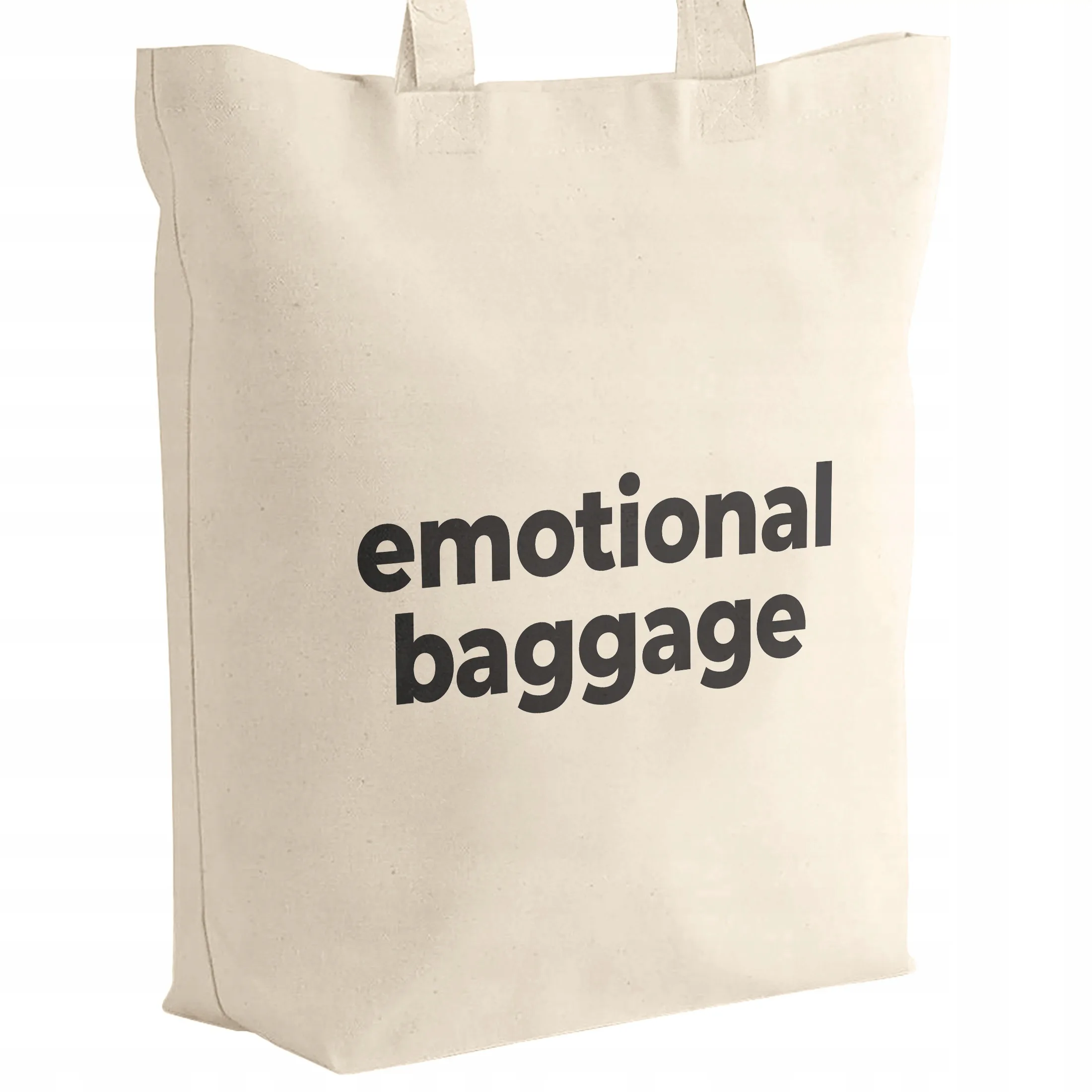Torba bawełniana z dnem na zakupy Emotional Baggage Bagaż Emocjonalny