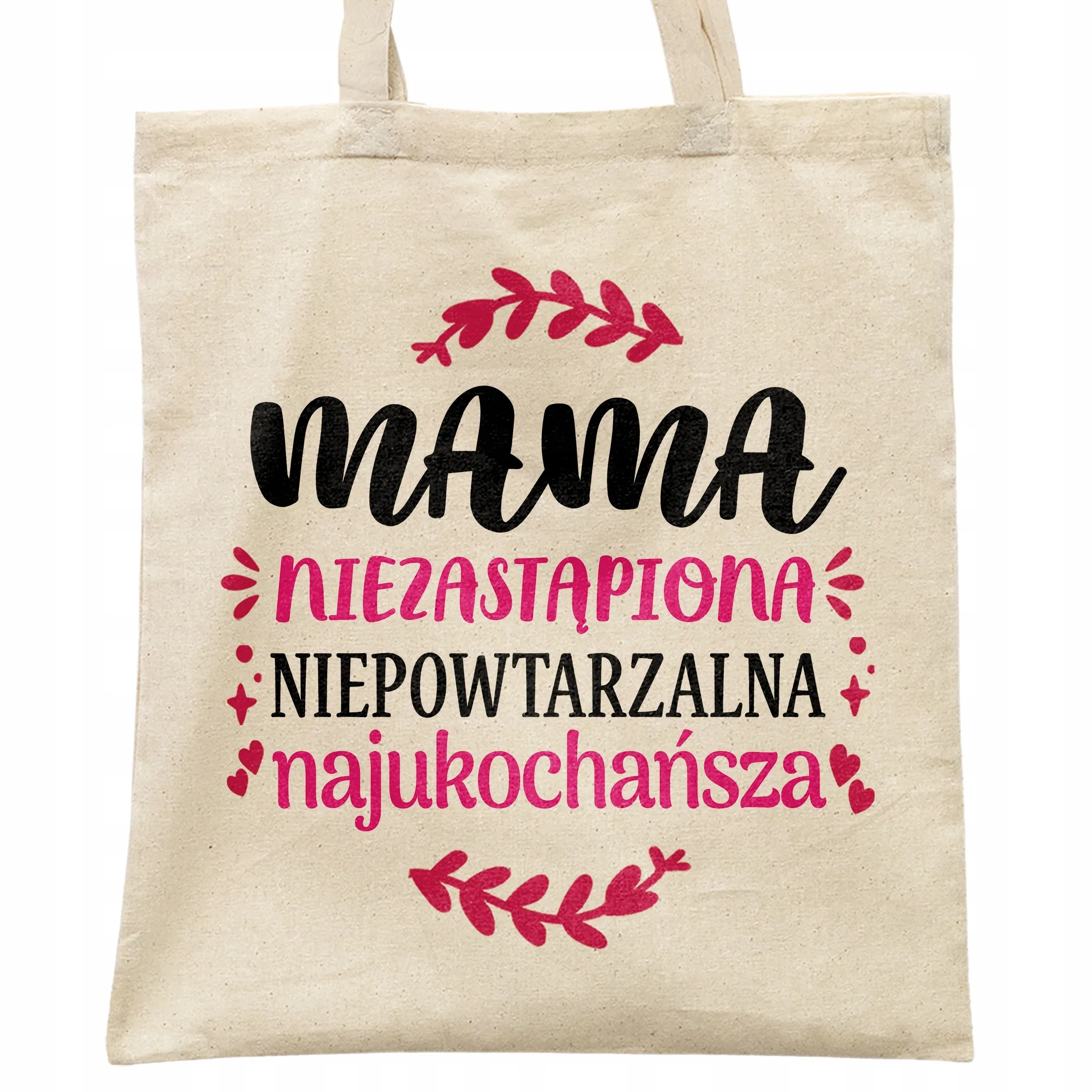 Torba bawełniana na zakupy Dzień Matki Dla Mamy Prezent Niezastąpiona