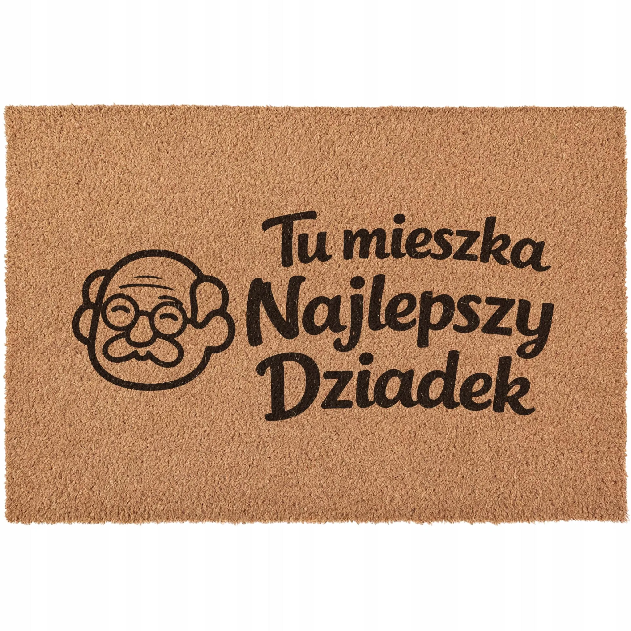 Wycieraczka Dzień Babci Dziadka Na Prezent pod drzwi kokosowa 60x40