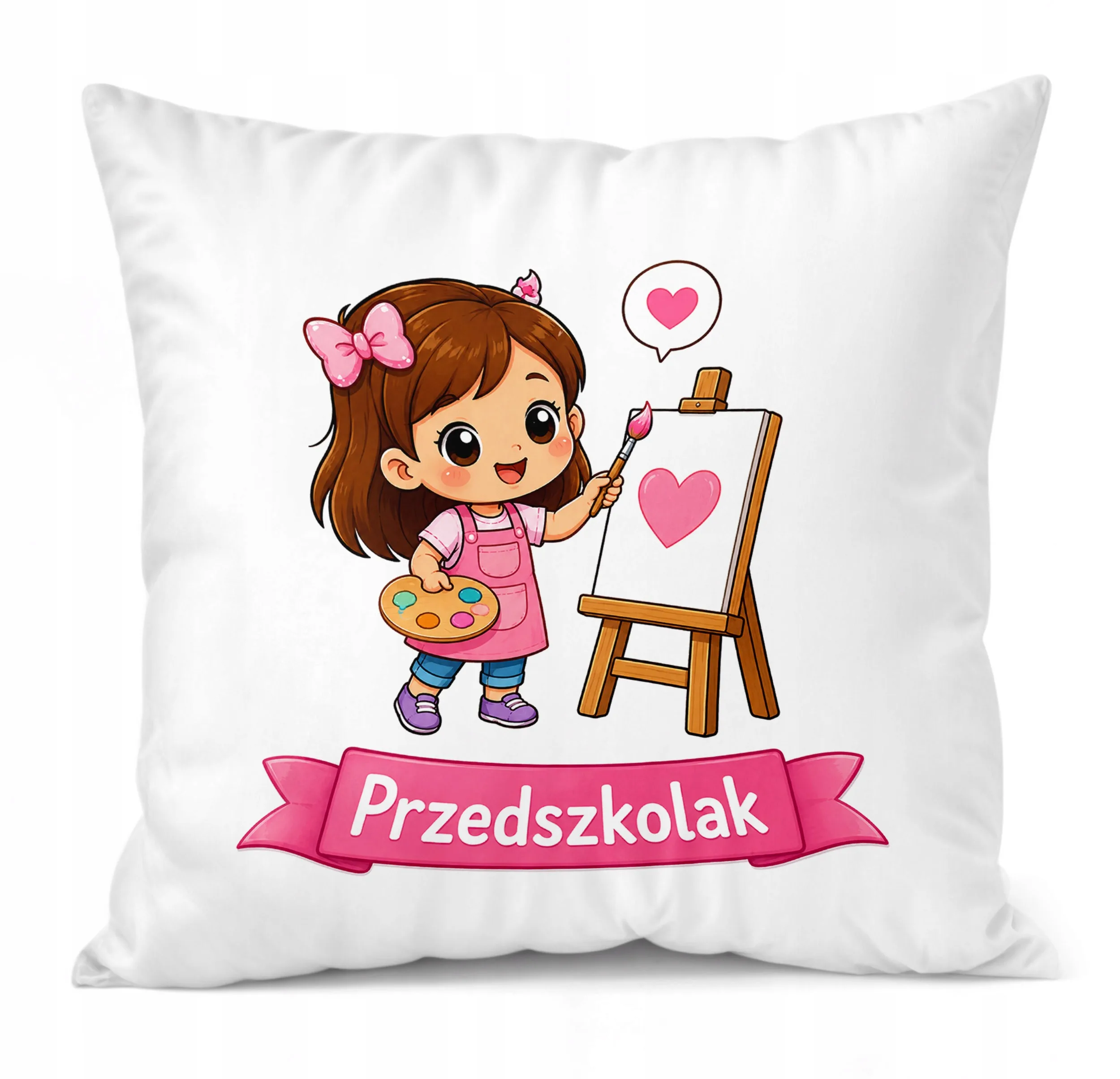 Poduszka Jasiek z nadrukiem 38x38cm Przedszkolak Dla Dzieci Prezent