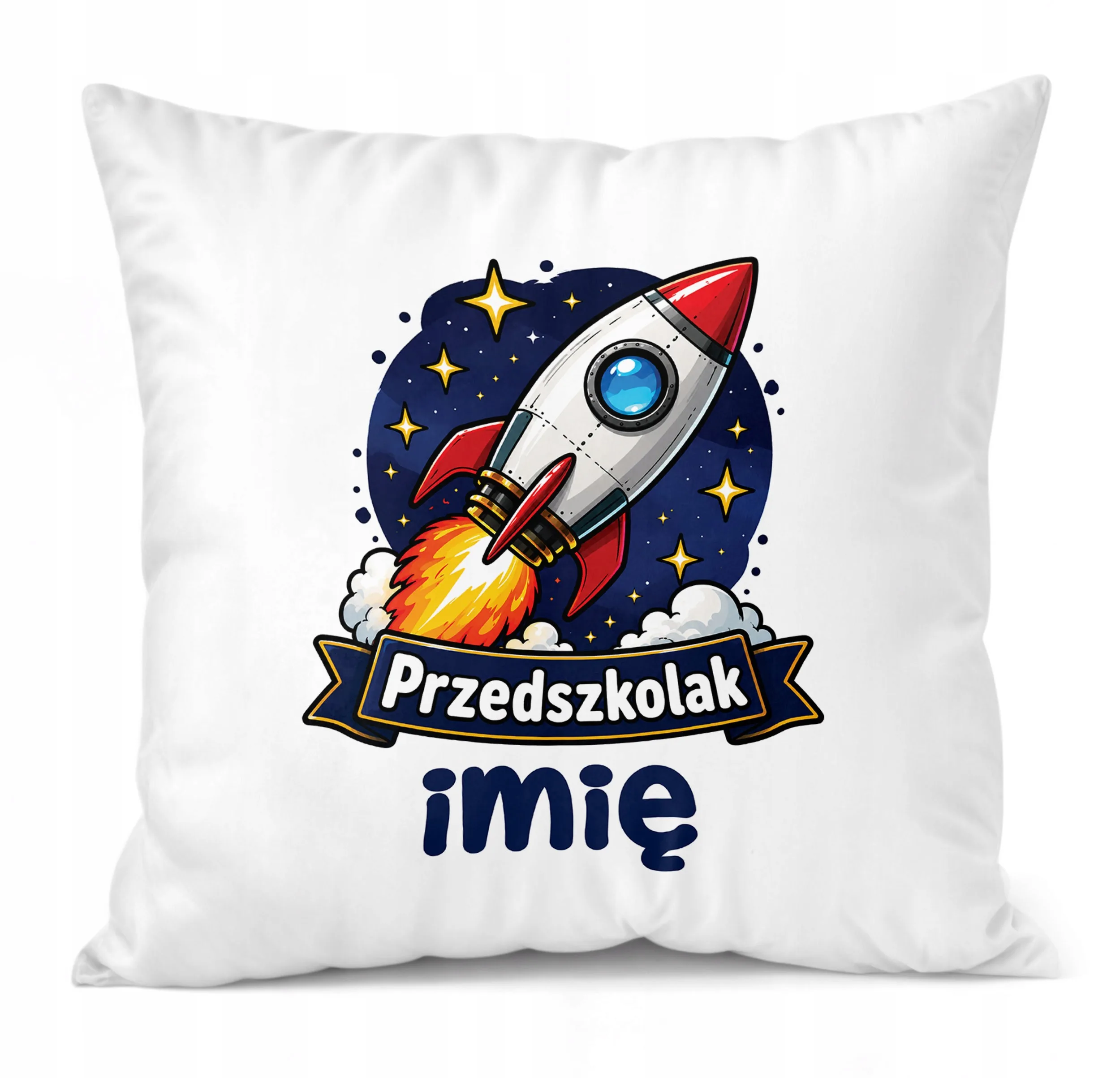 Poduszka Jasiek Personalizowana z nadrukiem 38x38cm Przedszkolak Prezent