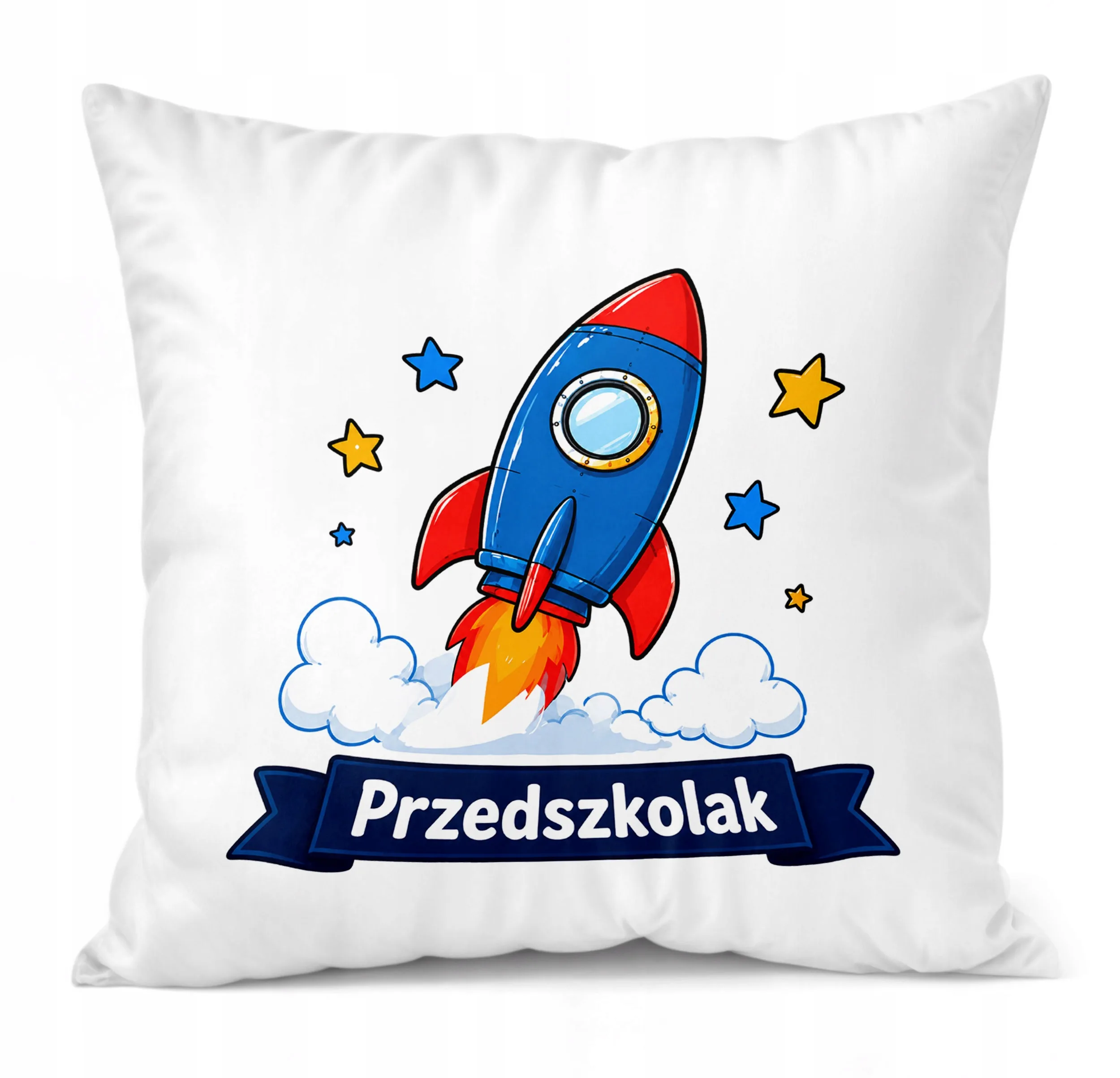Poduszka Jasiek z nadrukiem 38x38cm Przedszkolak Dla Dzieci Prezent