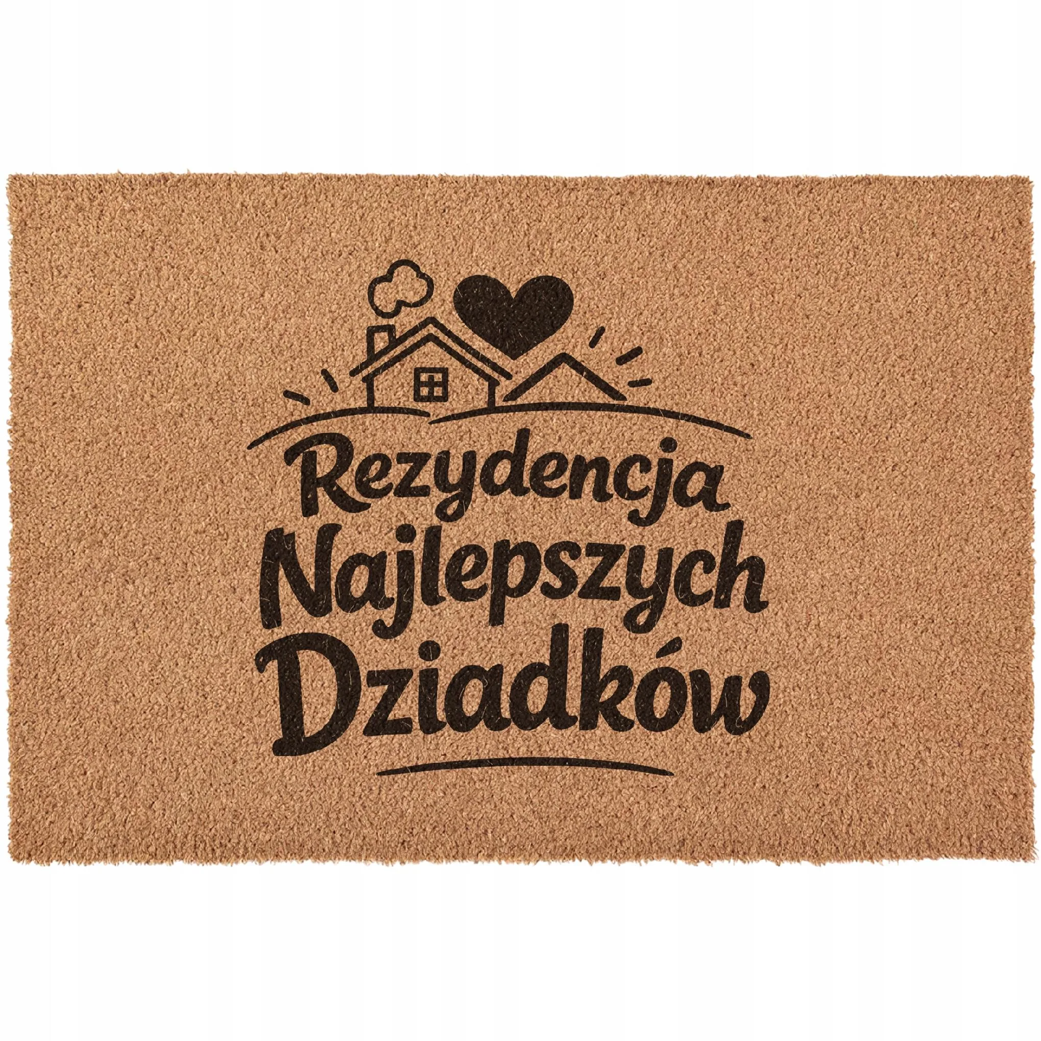 Wycieraczka Dzień Babci Dziadka Na Prezent pod drzwi kokosowa 60x40