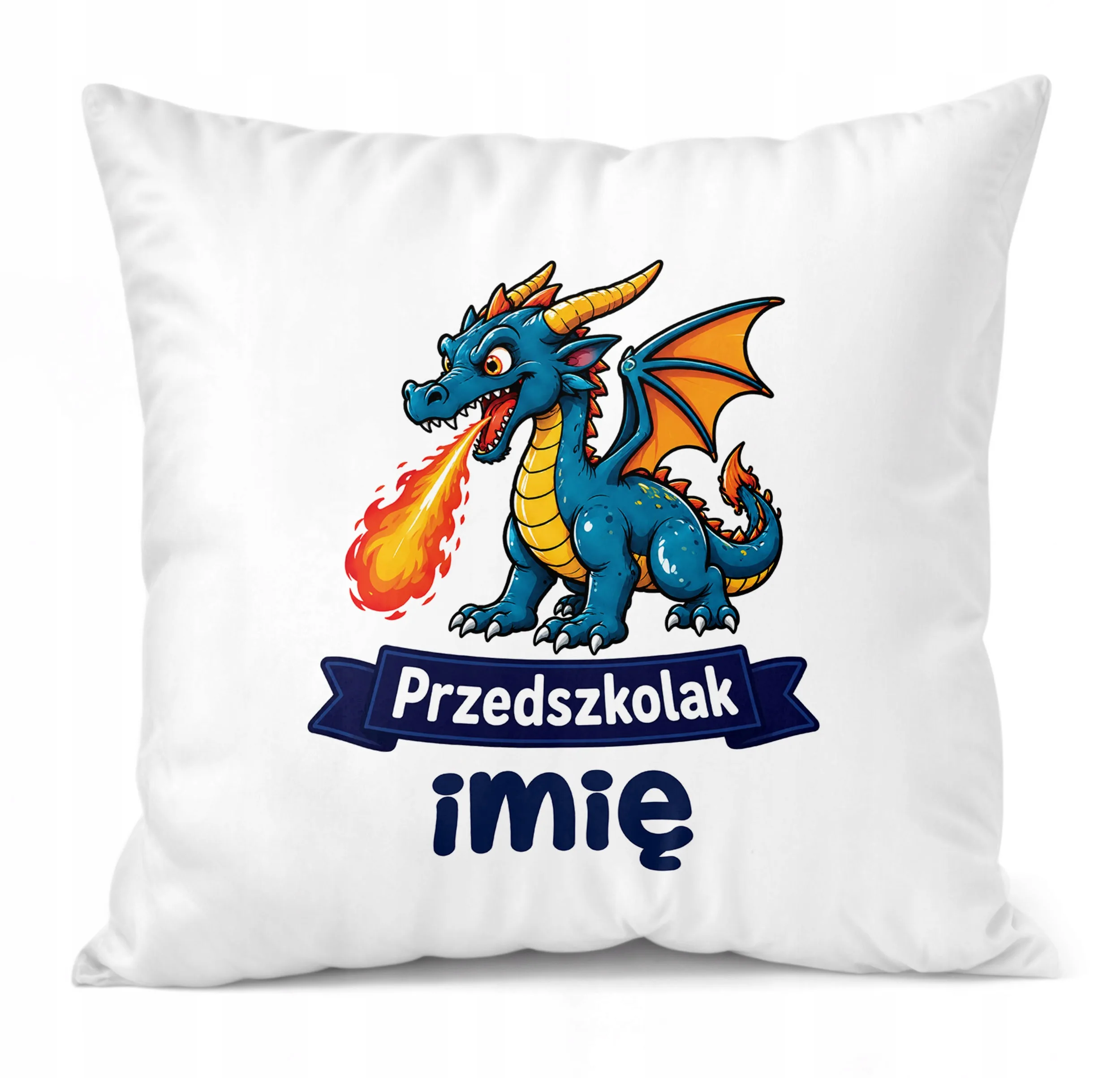 Poduszka Jasiek Personalizowana z nadrukiem 38x38cm Przedszkolak Prezent