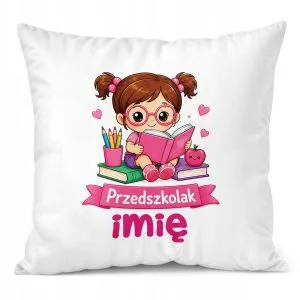 Poduszka Jasiek Personalizowana z nadrukiem 38x38cm Przedszkolak Prezent