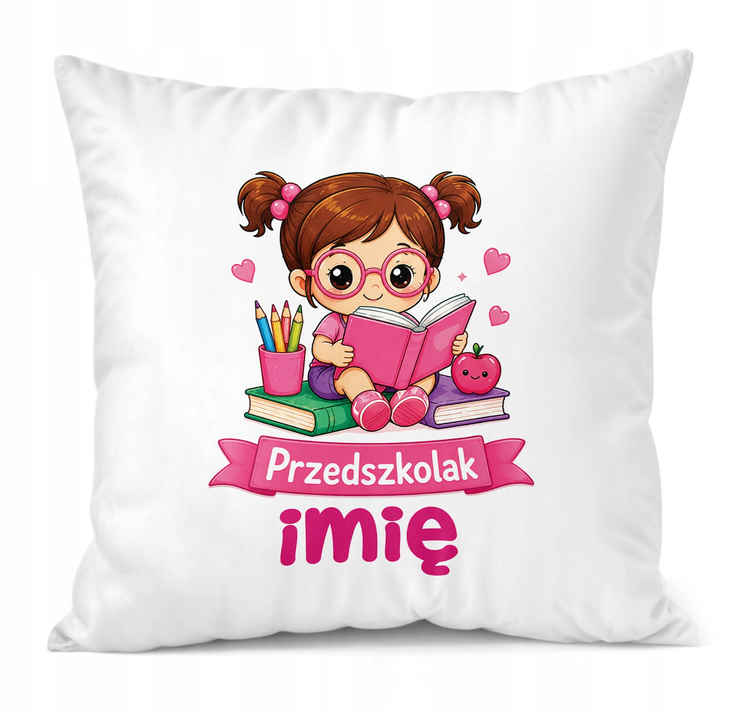 Poduszka Jasiek Personalizowana z nadrukiem 38x38cm Przedszkolak Prezent