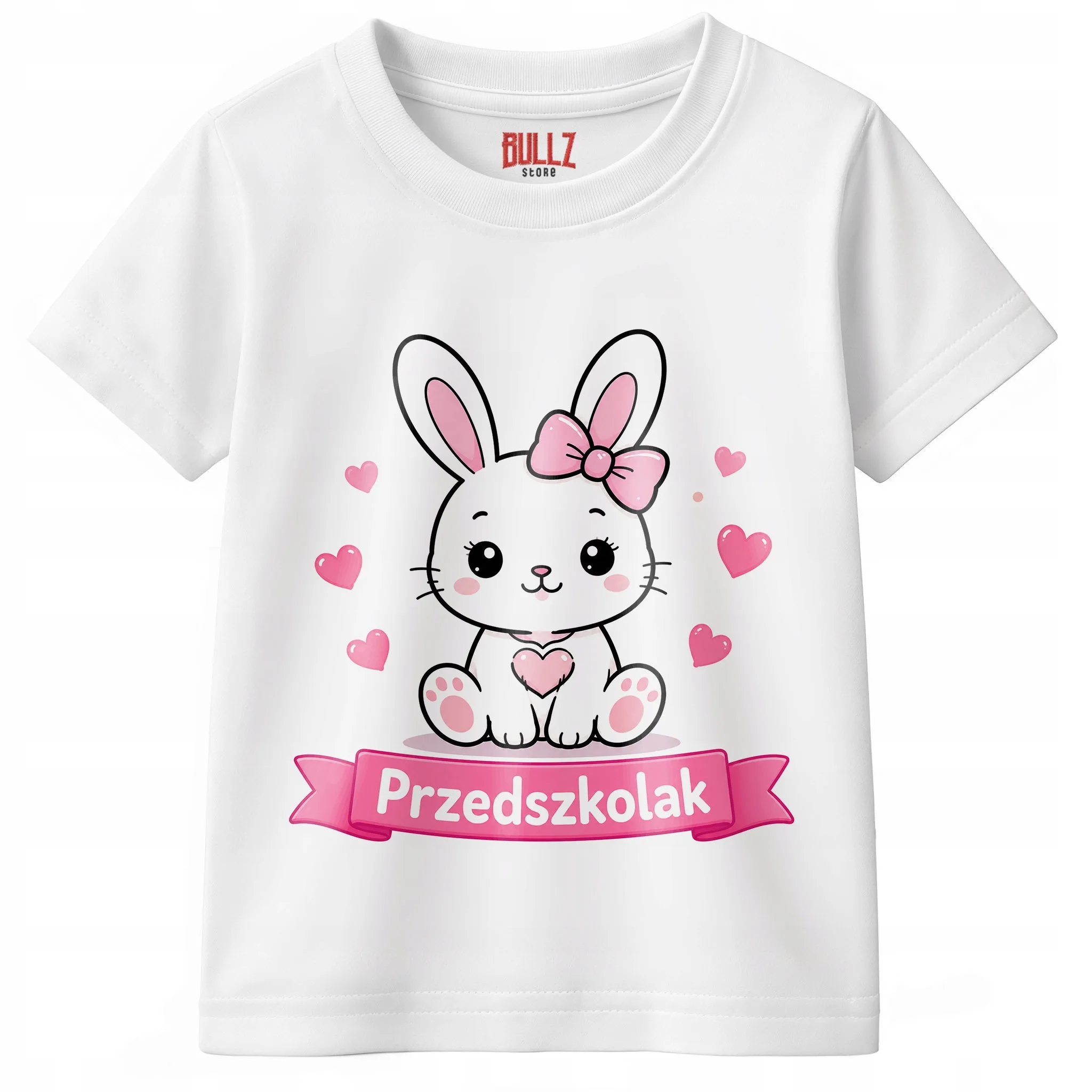 Koszulka Dziecięca Biała Z Nadrukiem Przedszkolak Dla Dzieci Prezent r. 116