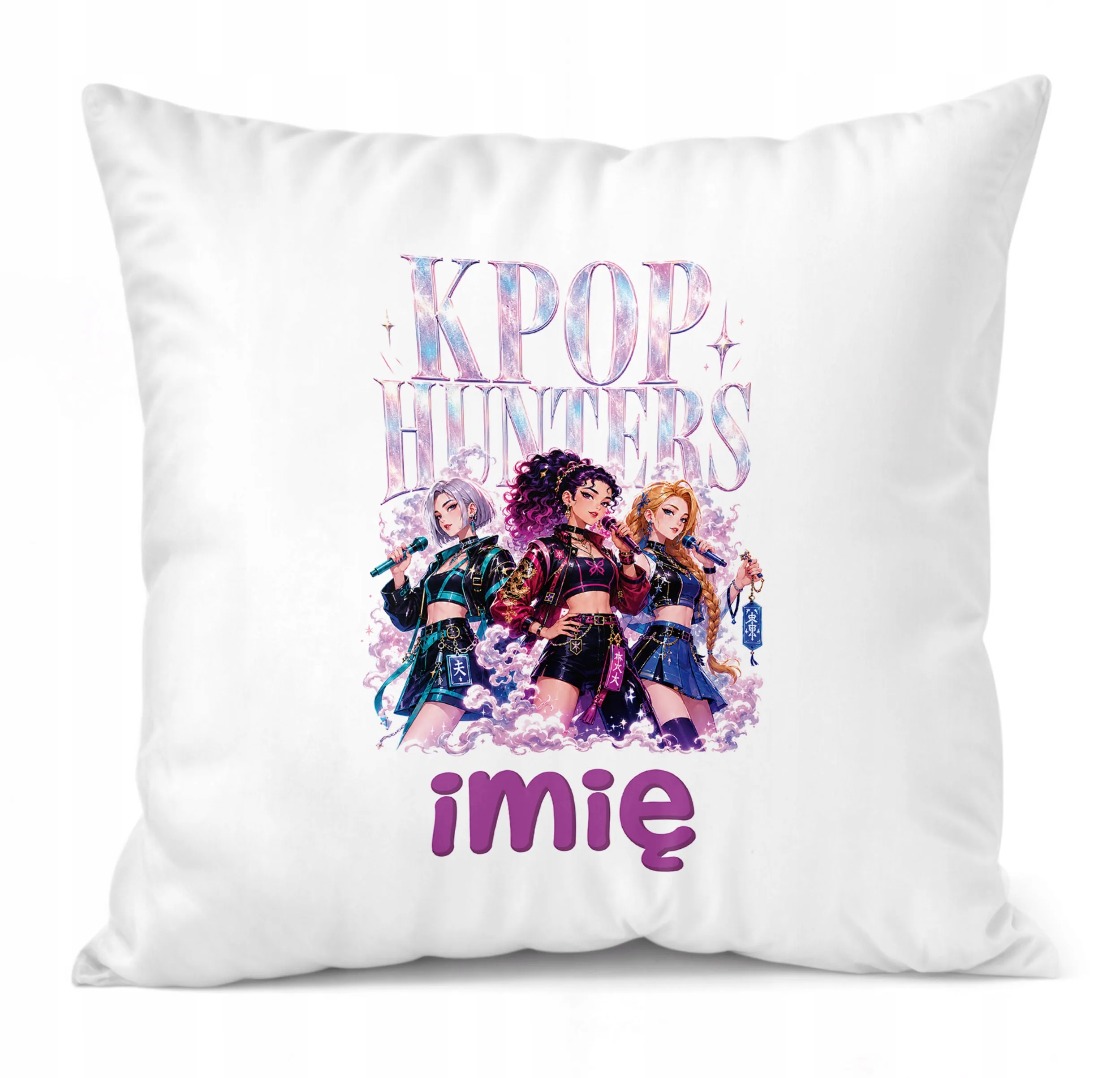 Poduszka Jasiek Personalizowana z nadrukiem 38x38cm ŁOWCZYNIE KPOP Prezent