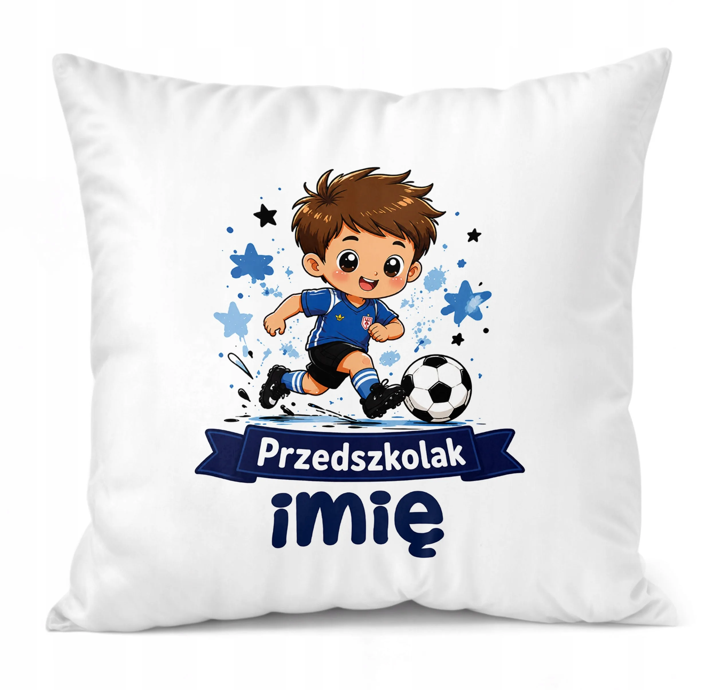 Poduszka Jasiek Personalizowana z nadrukiem 38x38cm Przedszkolak Prezent