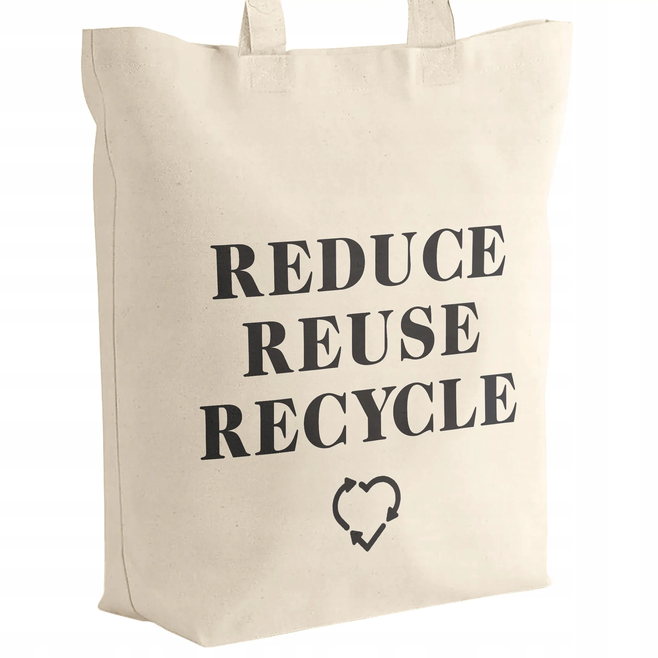 Torba bawełniana z dnem materiałowa na zakupy Ekologia Recykling Środowisko