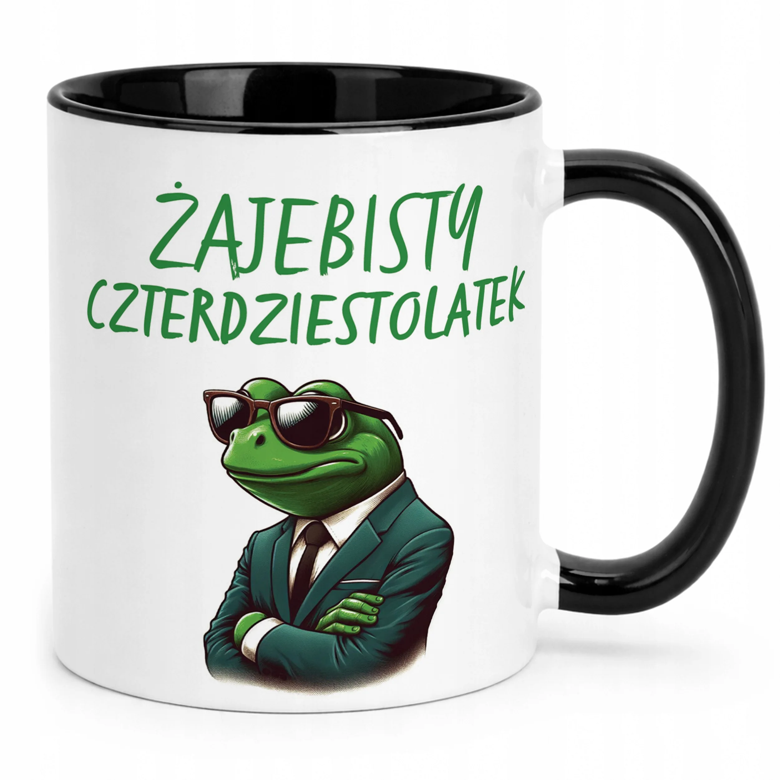 Kubek Czarny Żajebisty 40 Dla Mężczyzny Na Urodziny Prezent