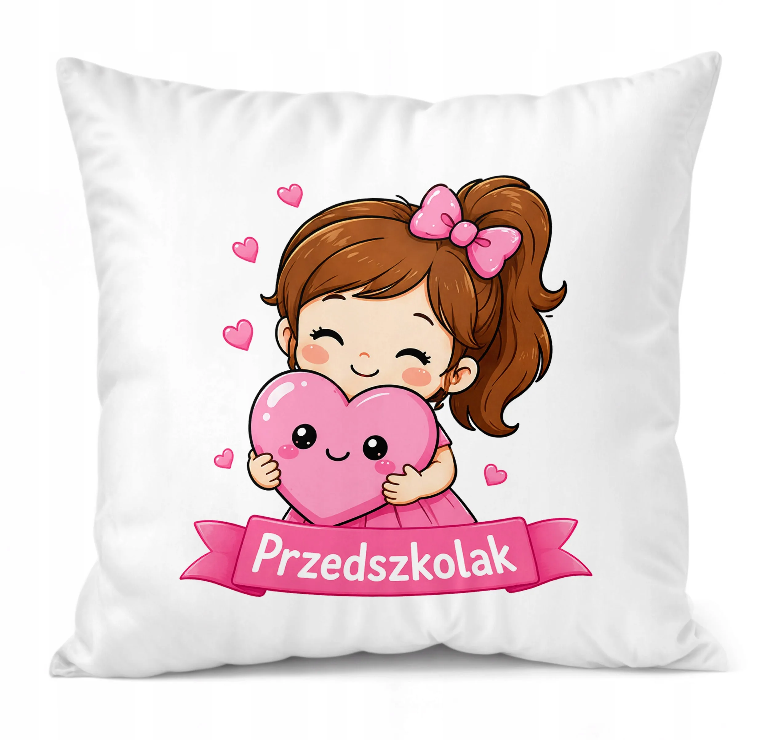 Poduszka Jasiek z nadrukiem 38x38cm Przedszkolak Dla Dzieci Prezent