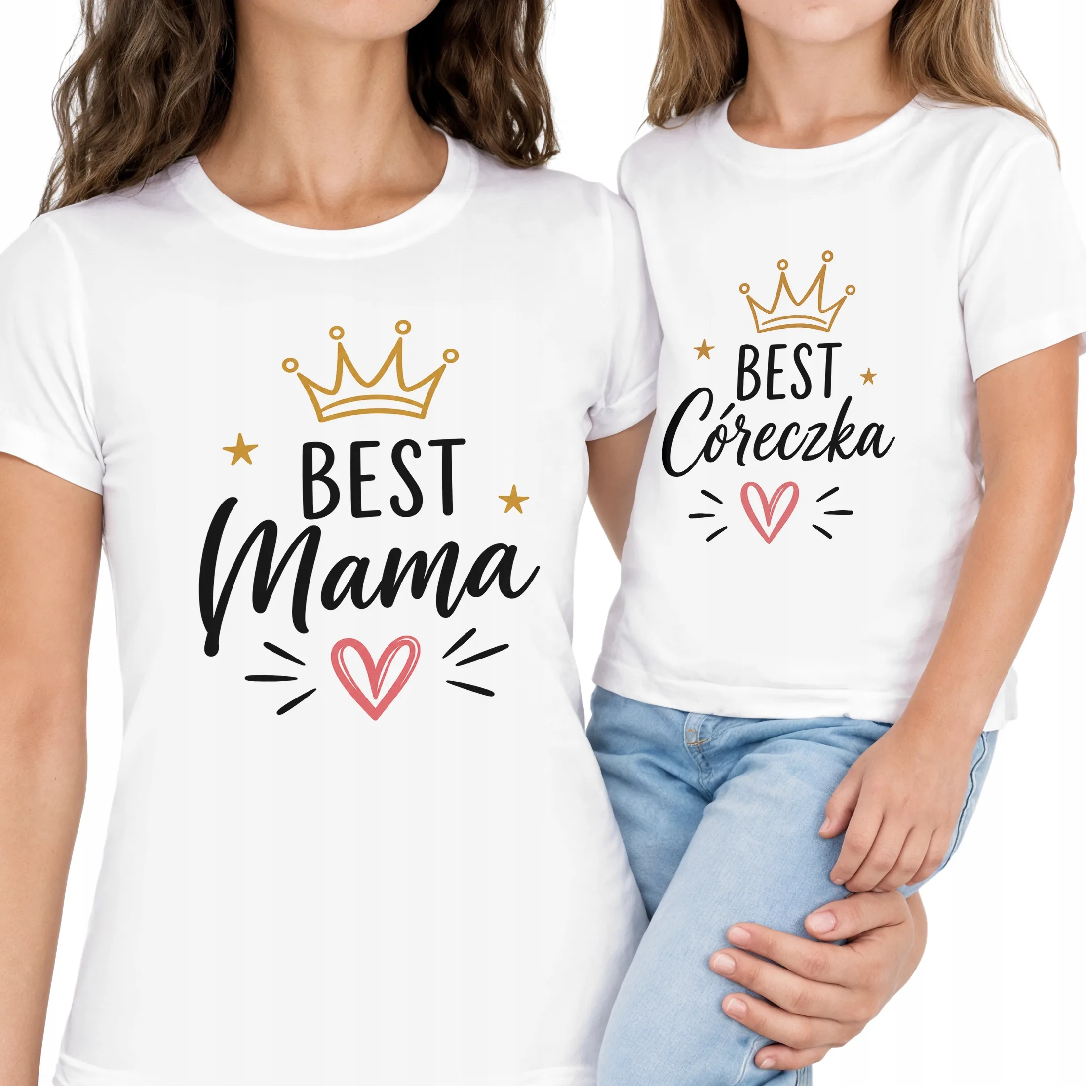 Koszulki mama córka zestaw prezent na Dzień Matki komplet dla mamy super