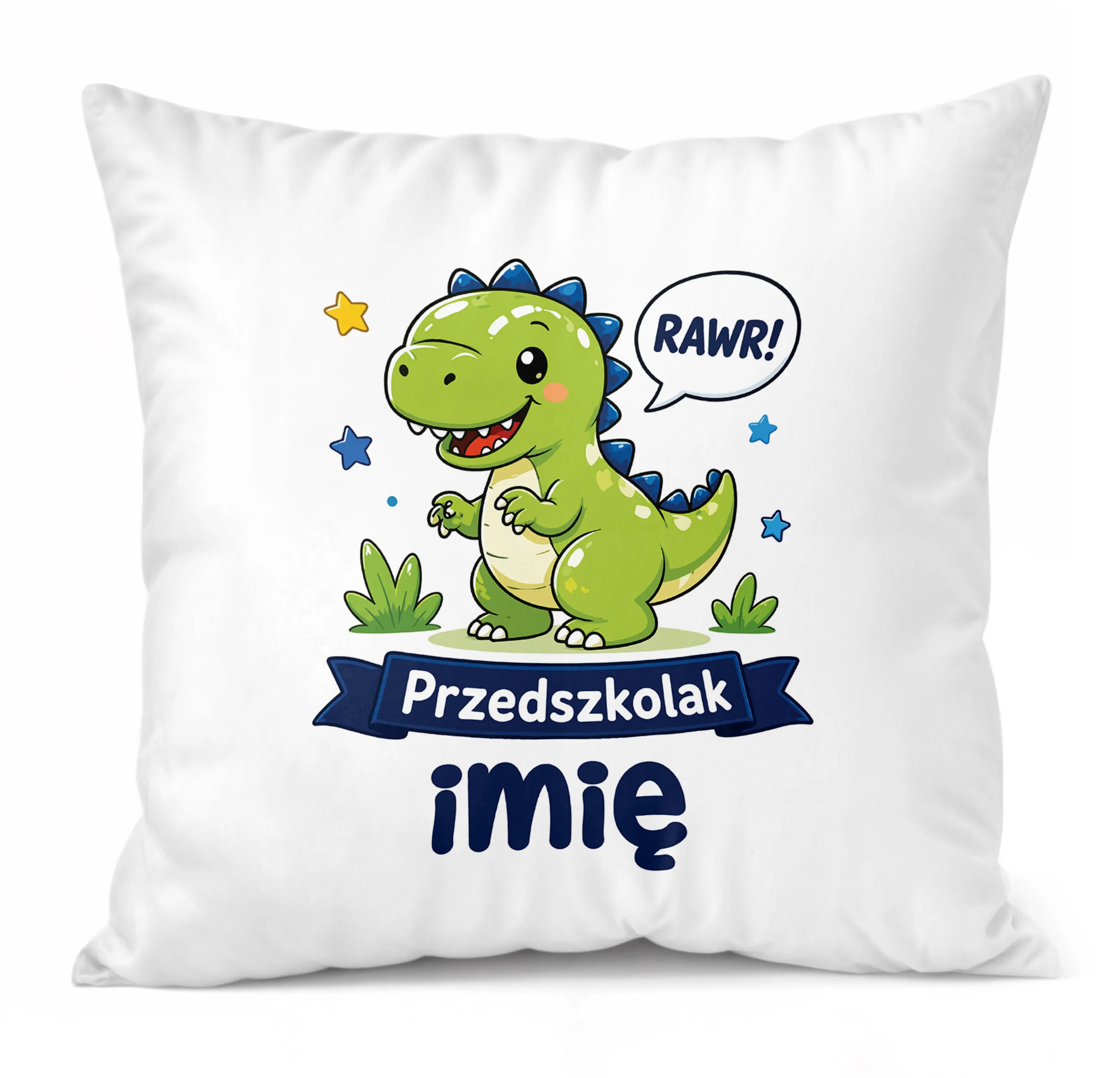 Poduszka Jasiek Personalizowana z nadrukiem 38x38cm Przedszkolak Prezent