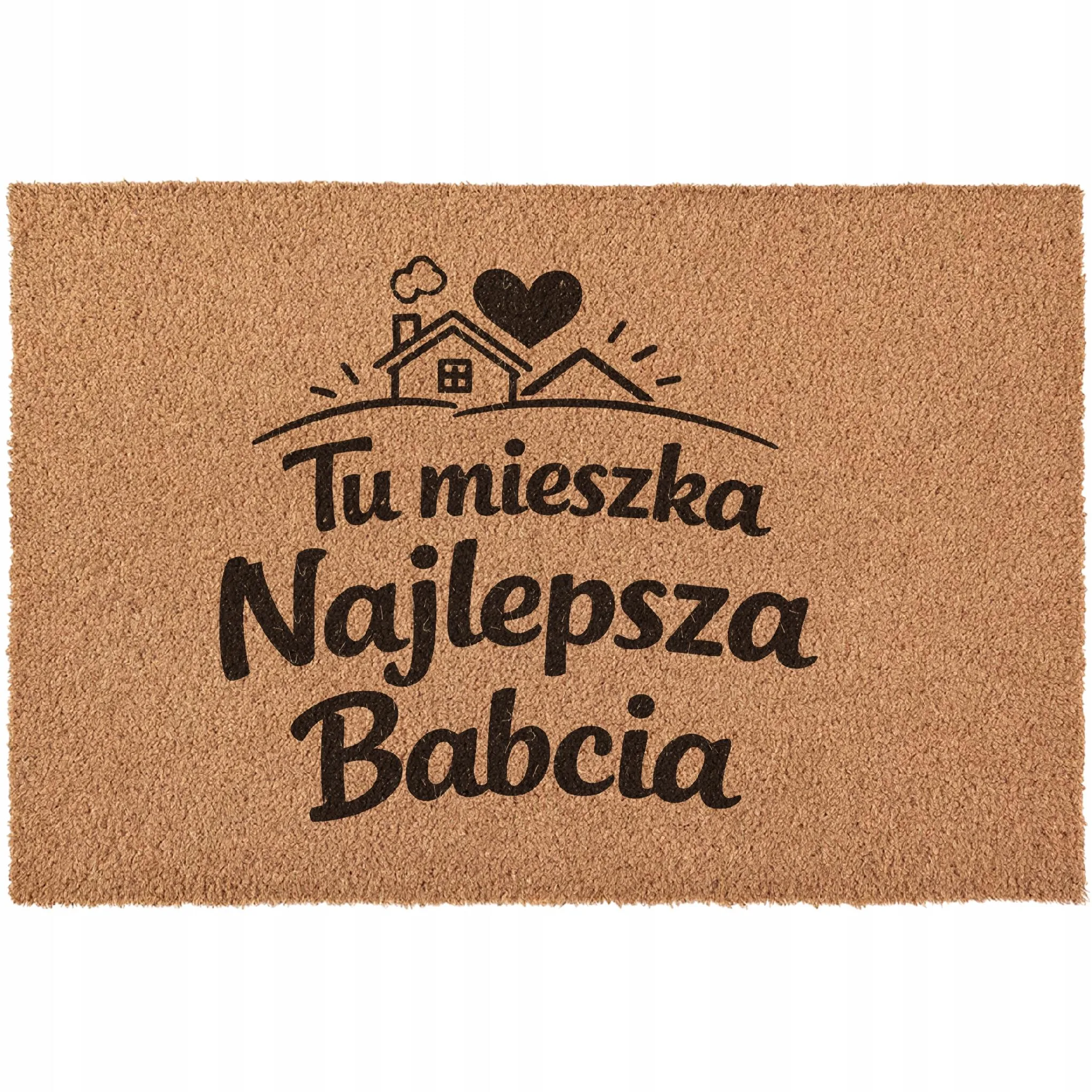 Wycieraczka Dzień Babci Dziadka Na Prezent pod drzwi kokosowa 60x40