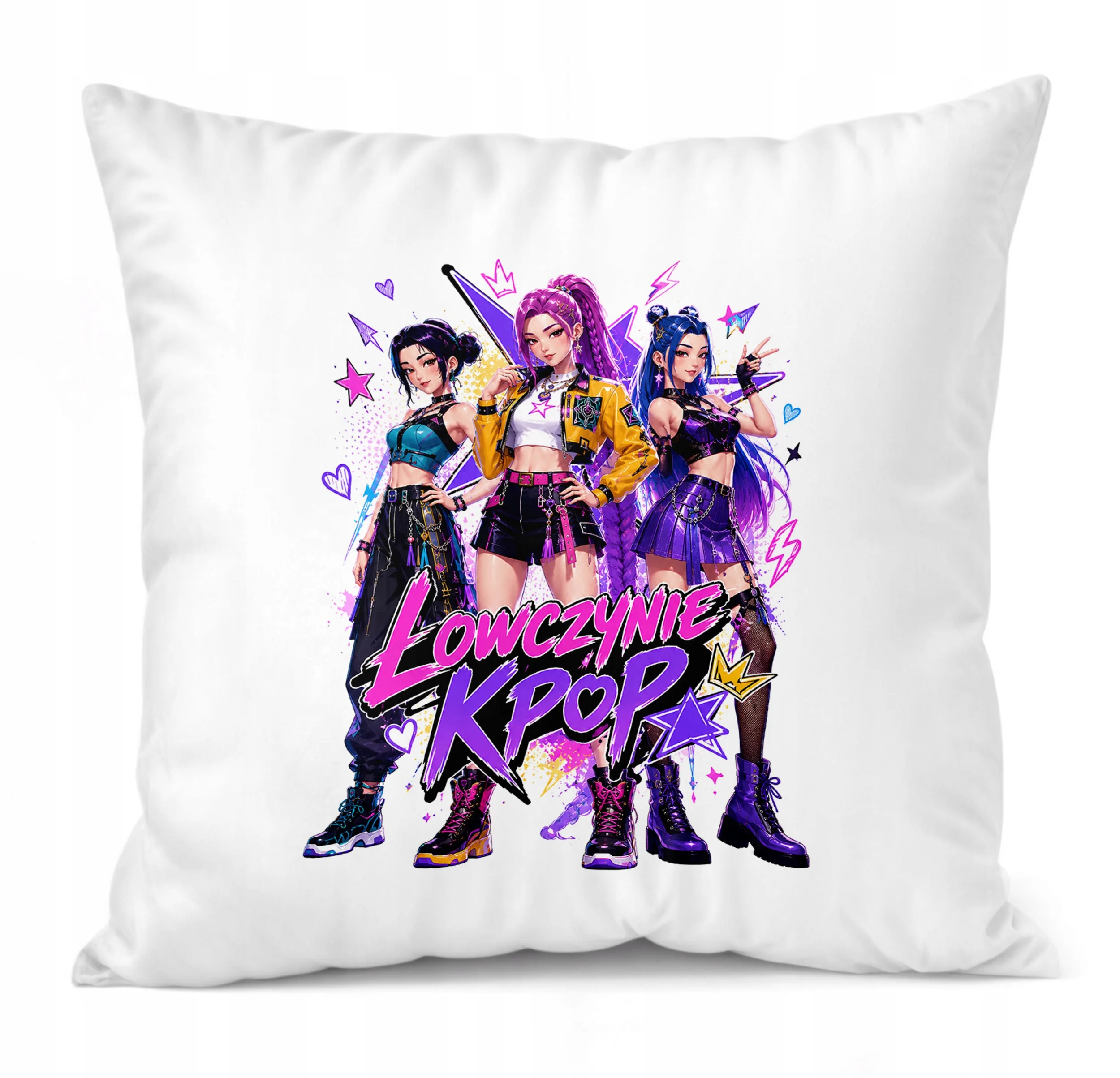 Poduszka Jasiek z nadrukiem 38x38cm ŁOWCZYNIE KPOP Dla Dzieci Prezent