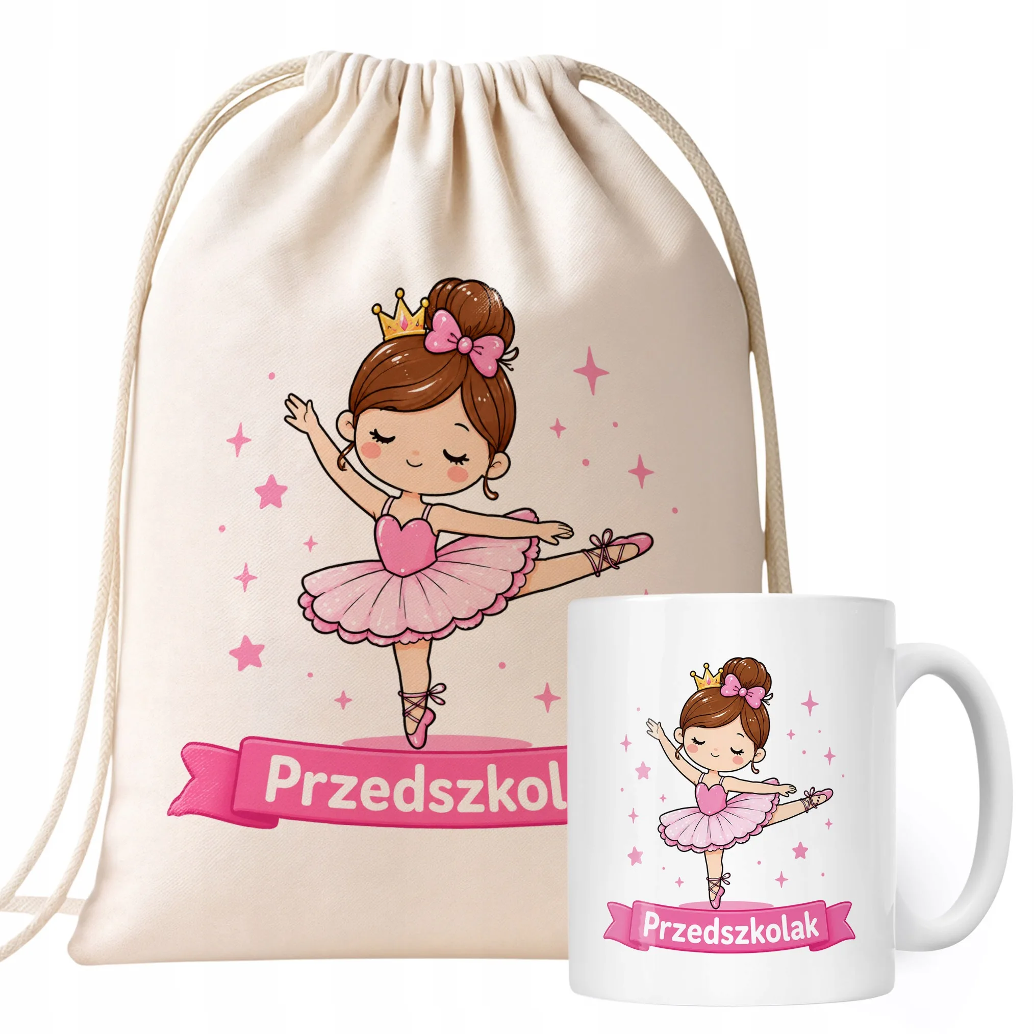 Zestaw Plecak Worek Kubek Z Nadrukiem Przedszkolak Szkoła Dla Dzieci