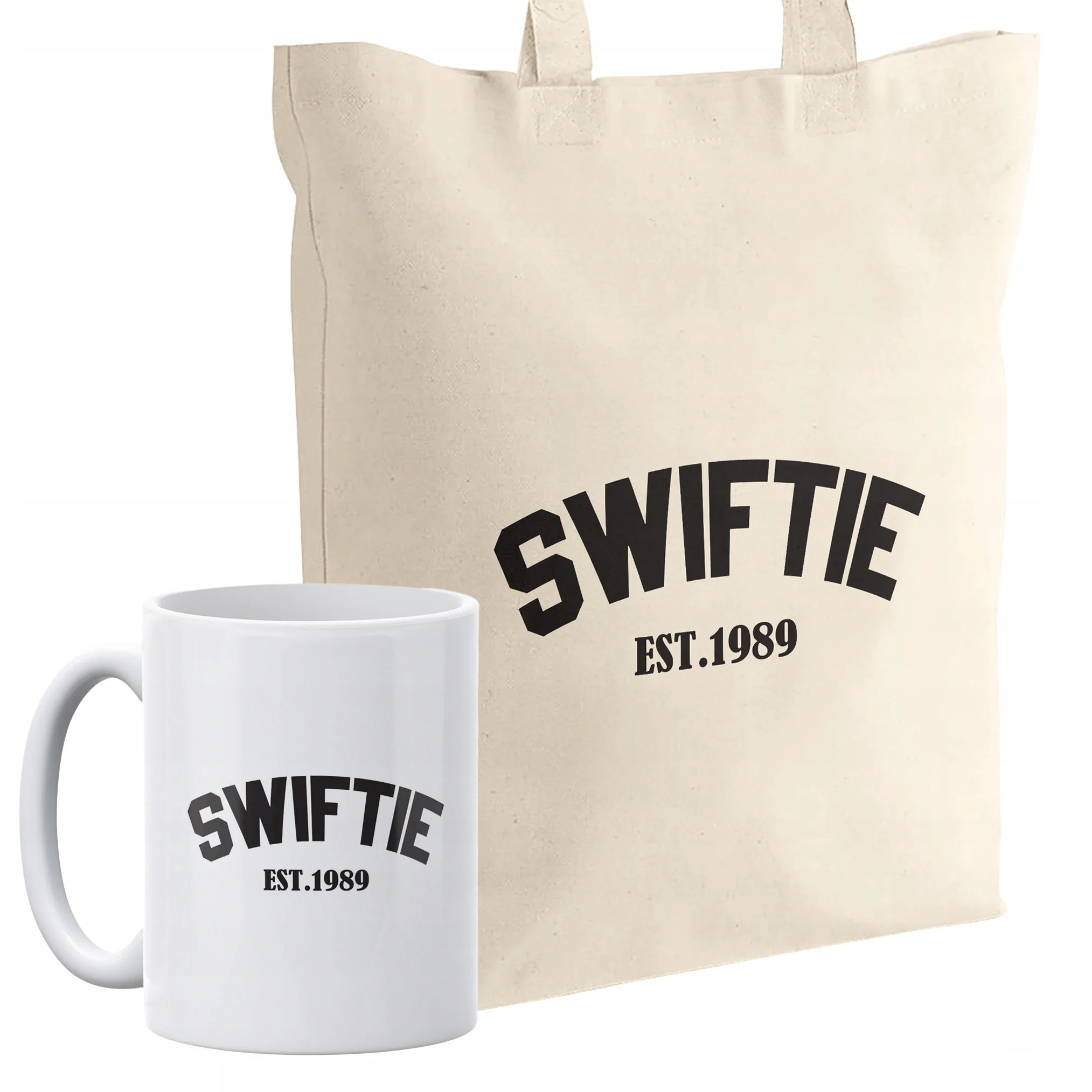 Zestaw torba bawełniana z dnem + kubek Taylor Swift Swiftie 1989