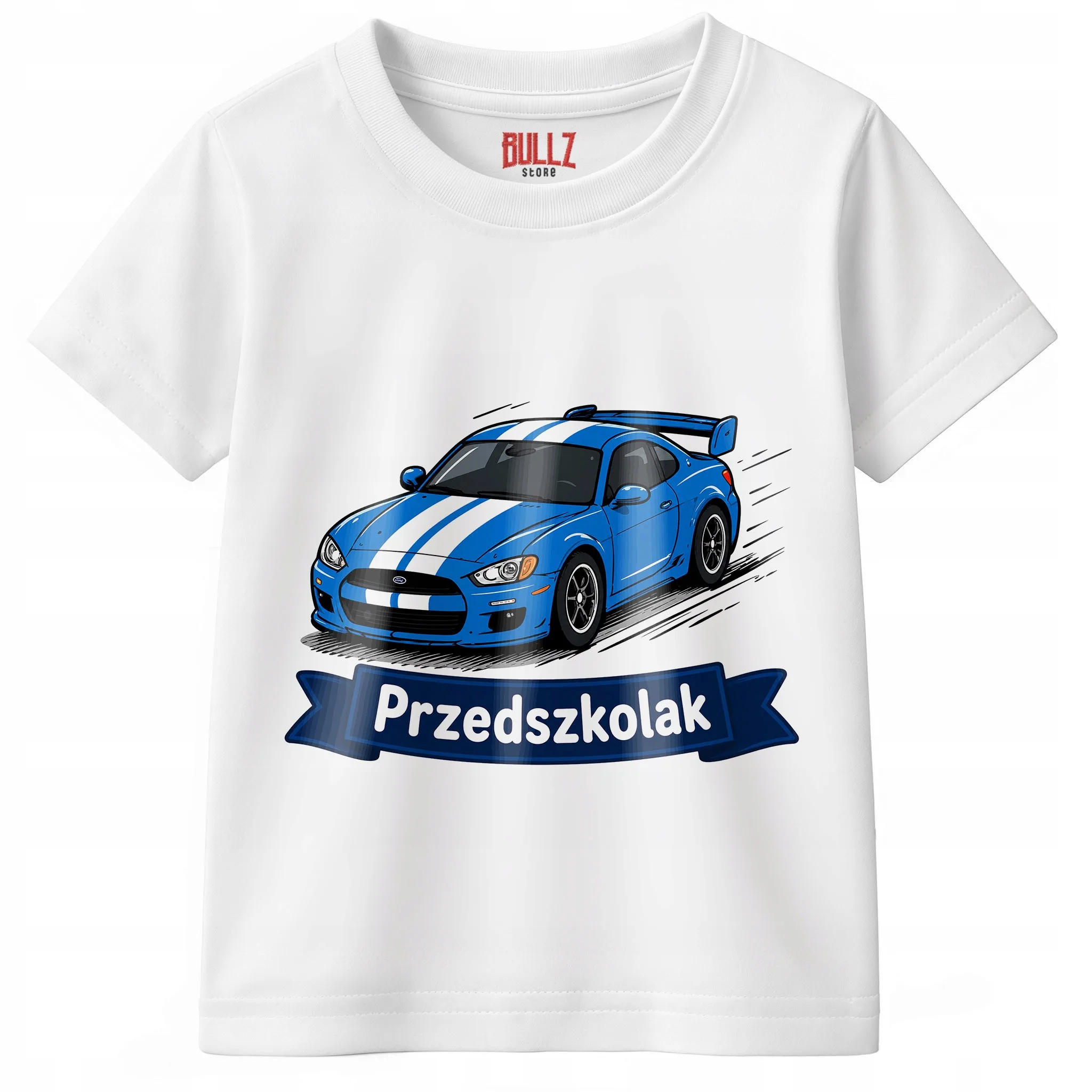 Koszulka Dziecięca Biała Z Nadrukiem Przedszkolak Dla Dzieci Prezent r. 116
