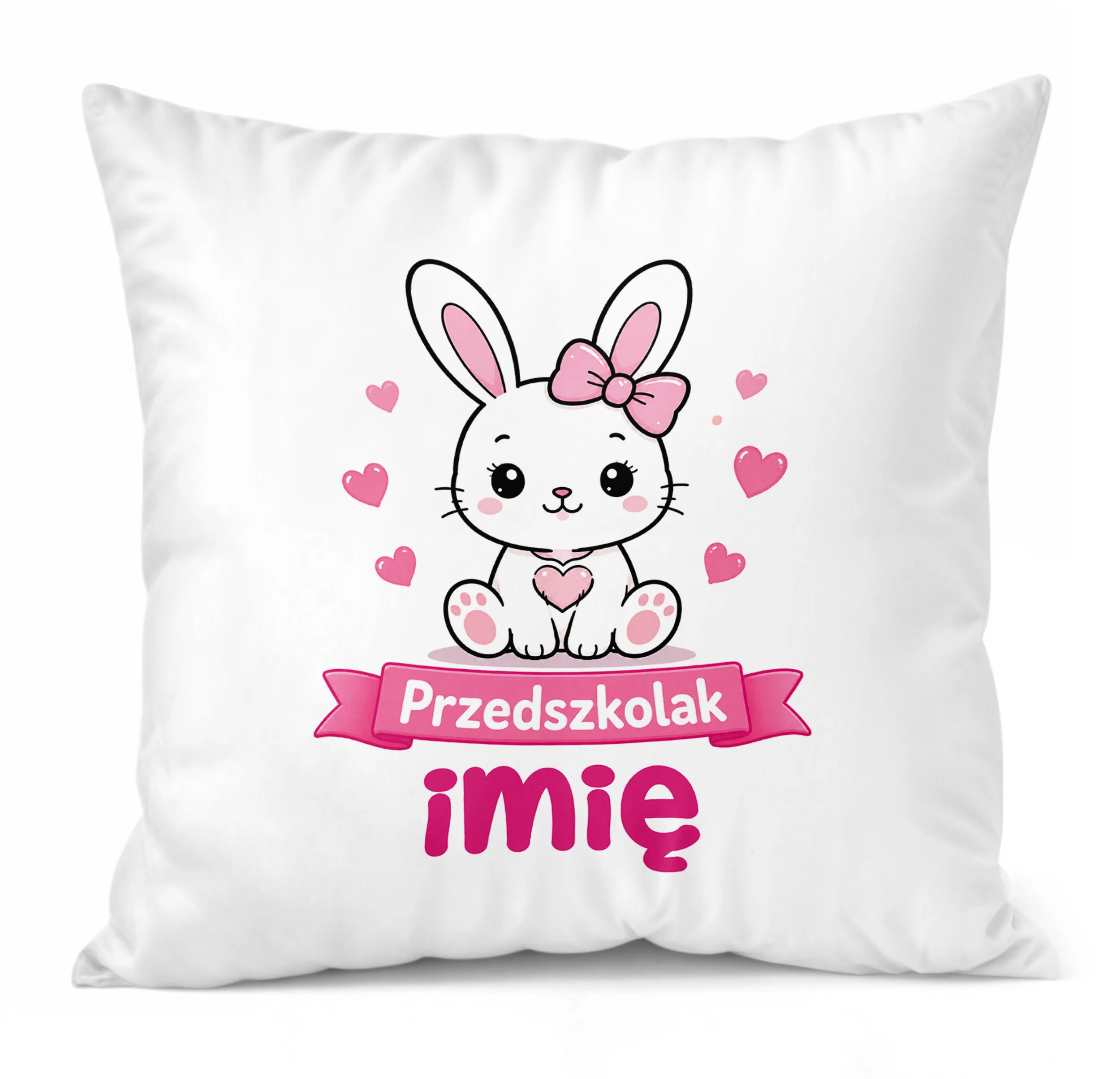 Poduszka Jasiek Personalizowana z nadrukiem 38x38cm Przedszkolak Prezent