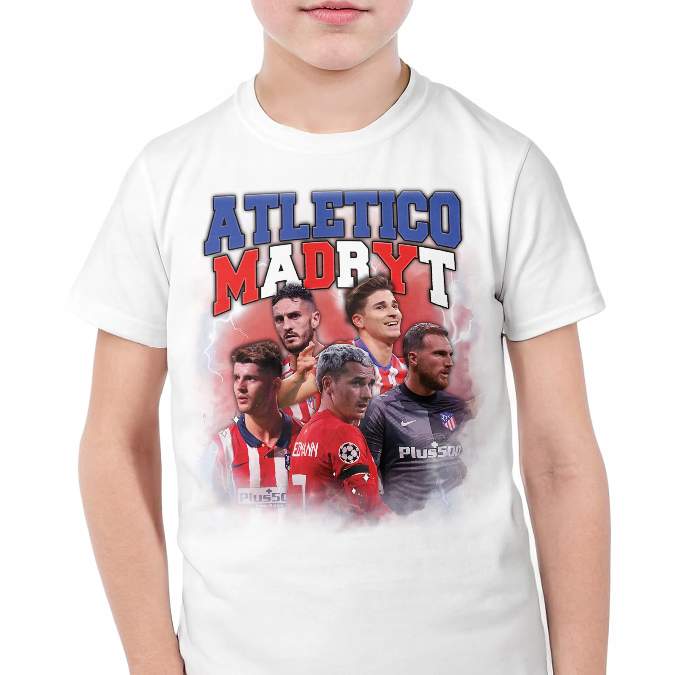 Koszulka biała dziecięca Atlético Madryt Griezmann Morata Koke Oblak r. 122