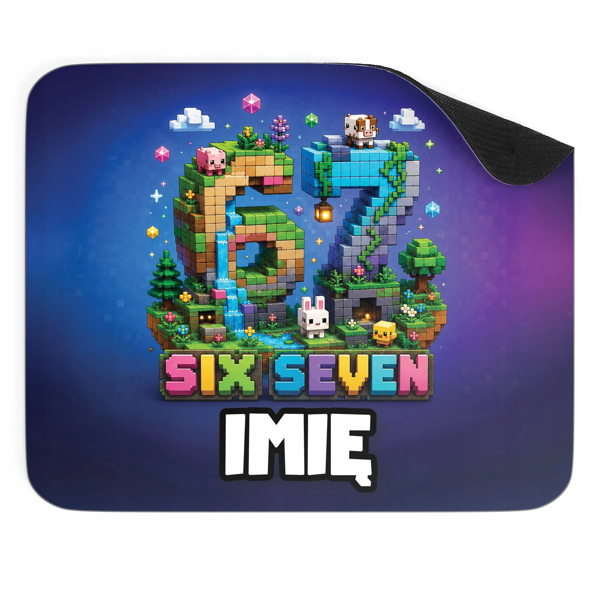 Podkładka pod mysz personalizowana z nadrukiem gry 67 Six Seven dla graczy
