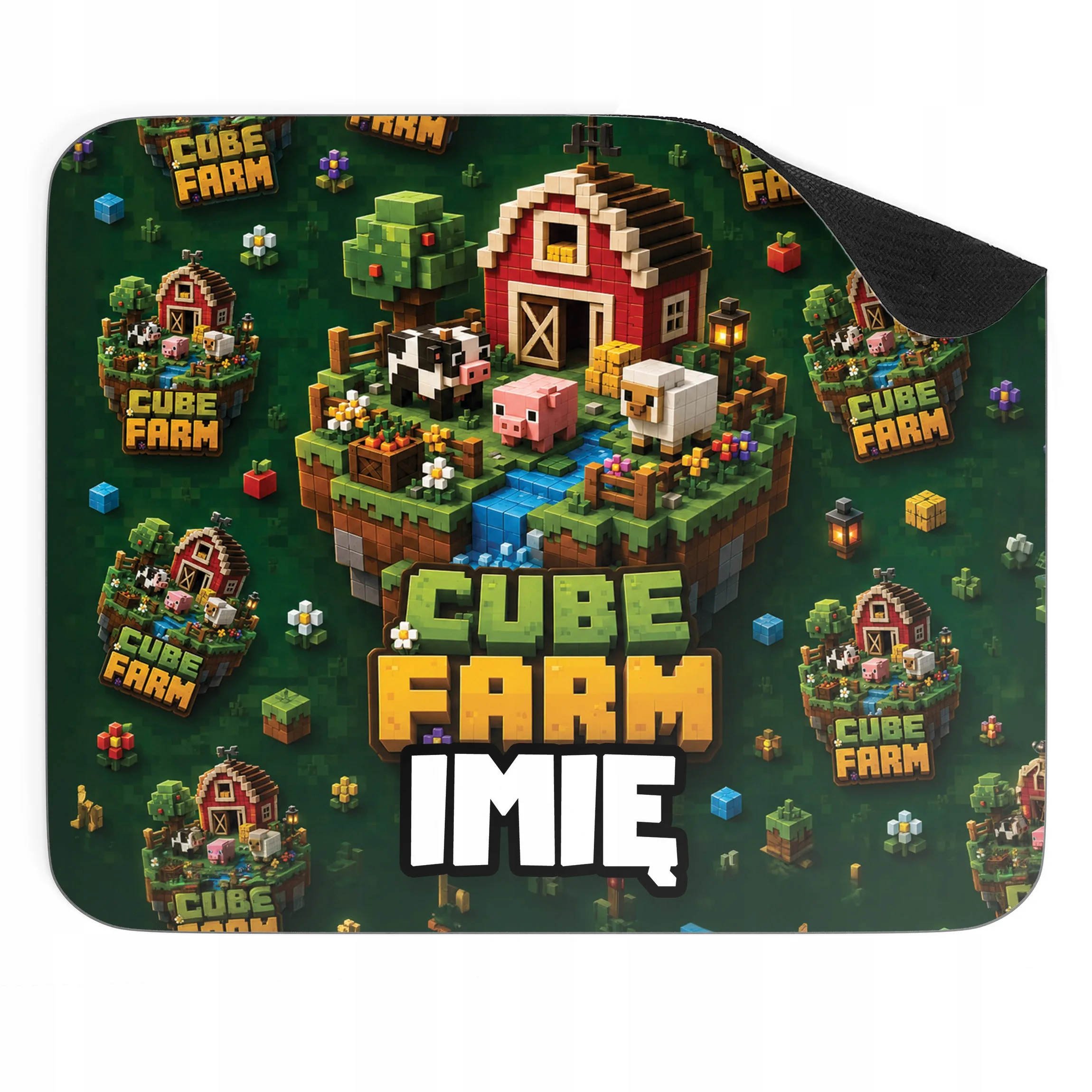 Podkładka pod mysz personalizowana z nadrukiem gry Cube Farm dla graczy