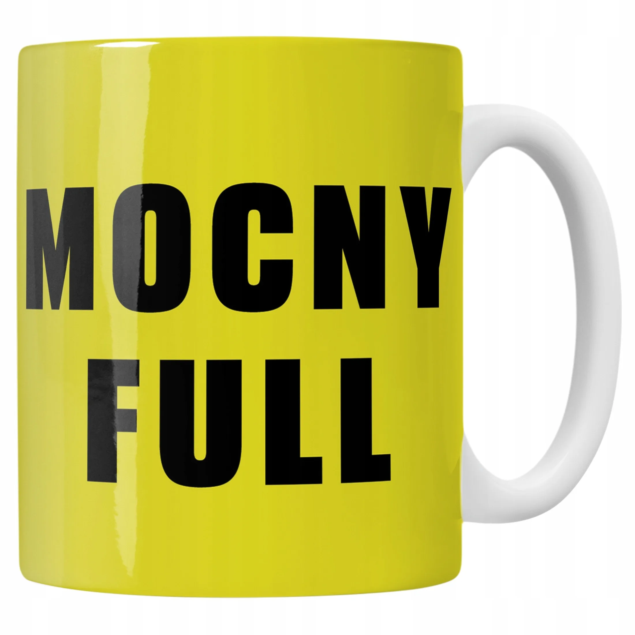 Kubek ceramiczny Mocny Full Piwo Śmieszny Zabawny Prezent Upominek