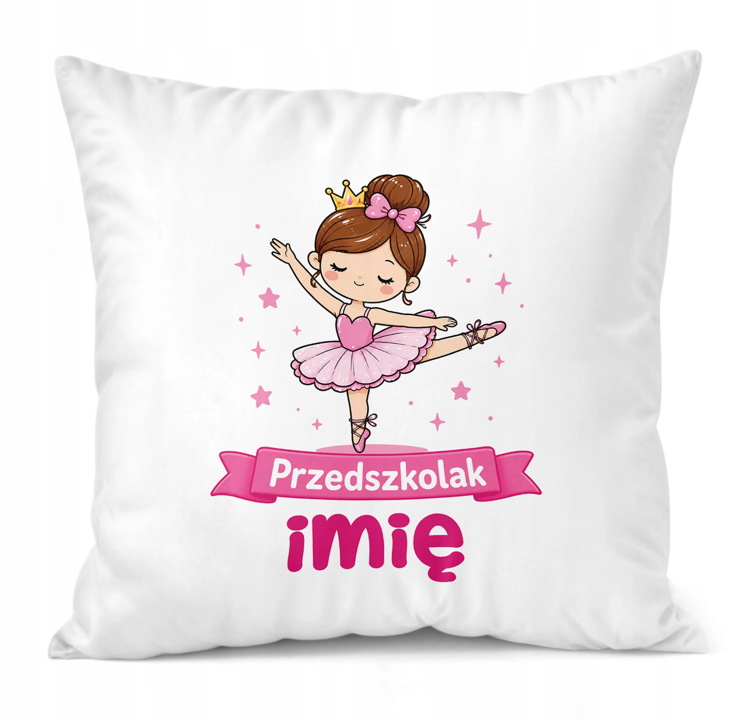 Poduszka Jasiek Personalizowana z nadrukiem 38x38cm Przedszkolak Prezent