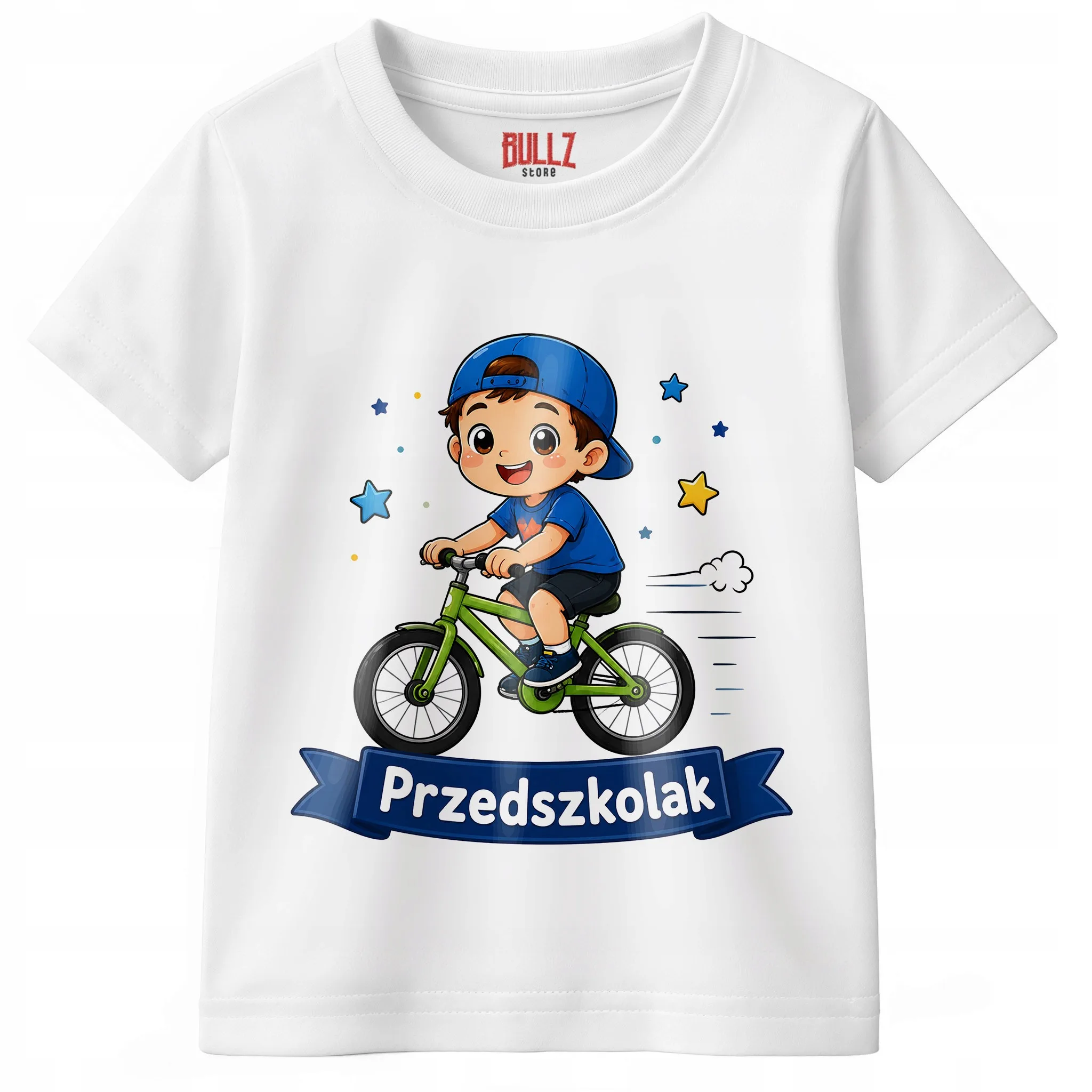 Koszulka Dziecięca Biała Z Nadrukiem Przedszkolak Dla Dzieci Prezent r. 116