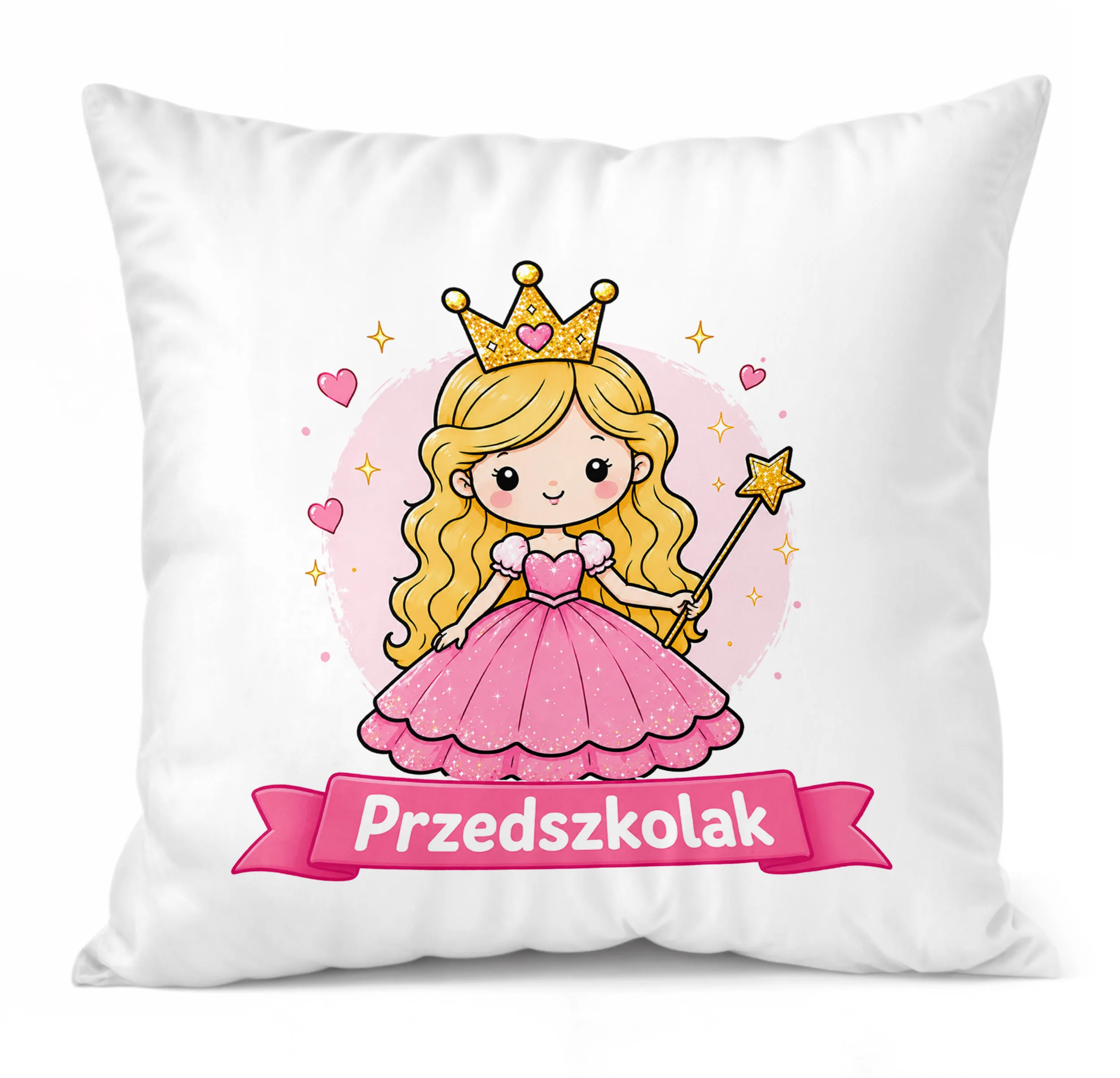 Poduszka Jasiek z nadrukiem 38x38cm Przedszkolak Dla Dzieci Prezent