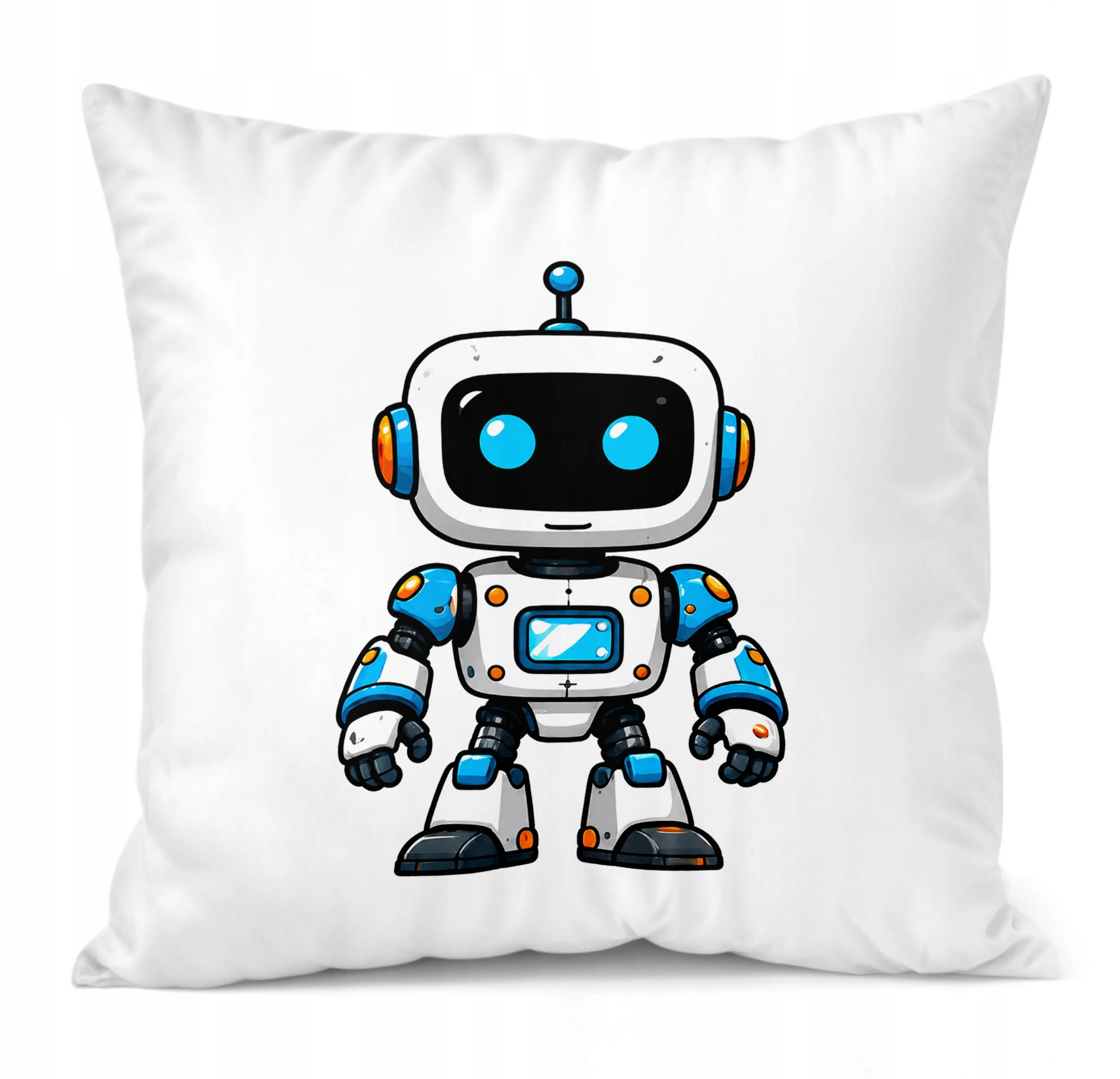 Poduszka Jasiek z nadrukiem 38x38cm Robot Dla Dzieci Prezent