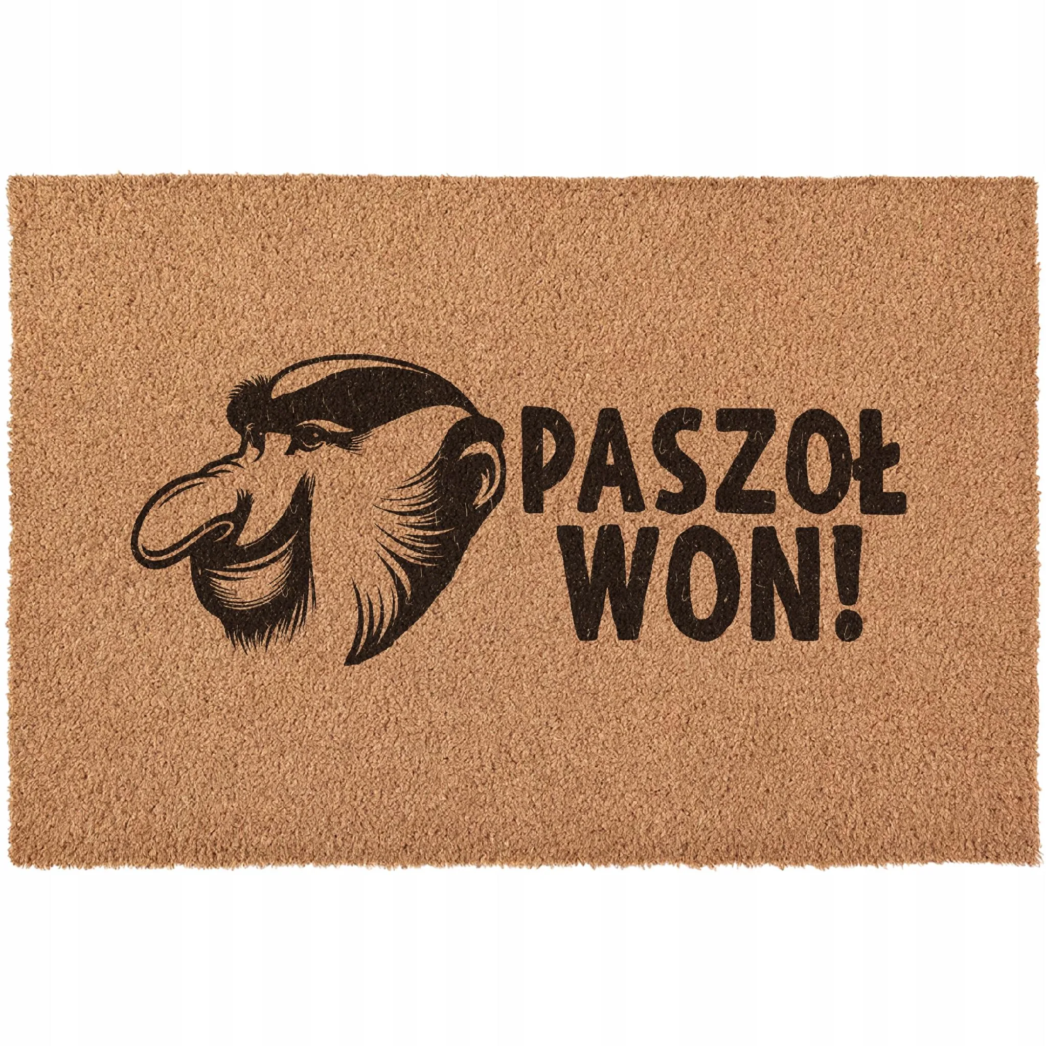 Wycieraczka PASZOŁ WON nosacz Janusz pod drzwi Prezent kokosowa 60×40