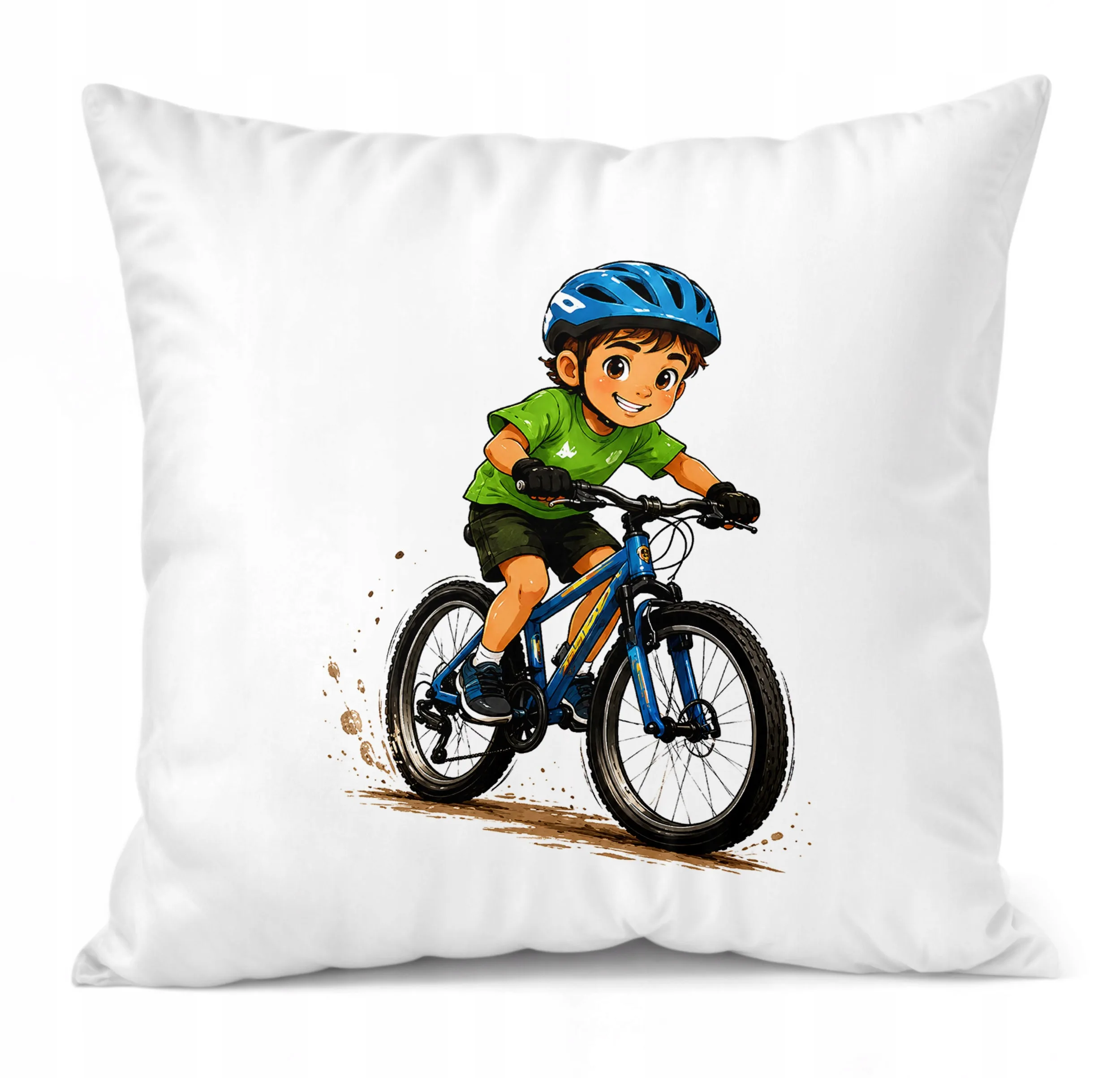 Poduszka Jasiek z nadrukiem 38x38cm Rower Dla Dzieci Prezent