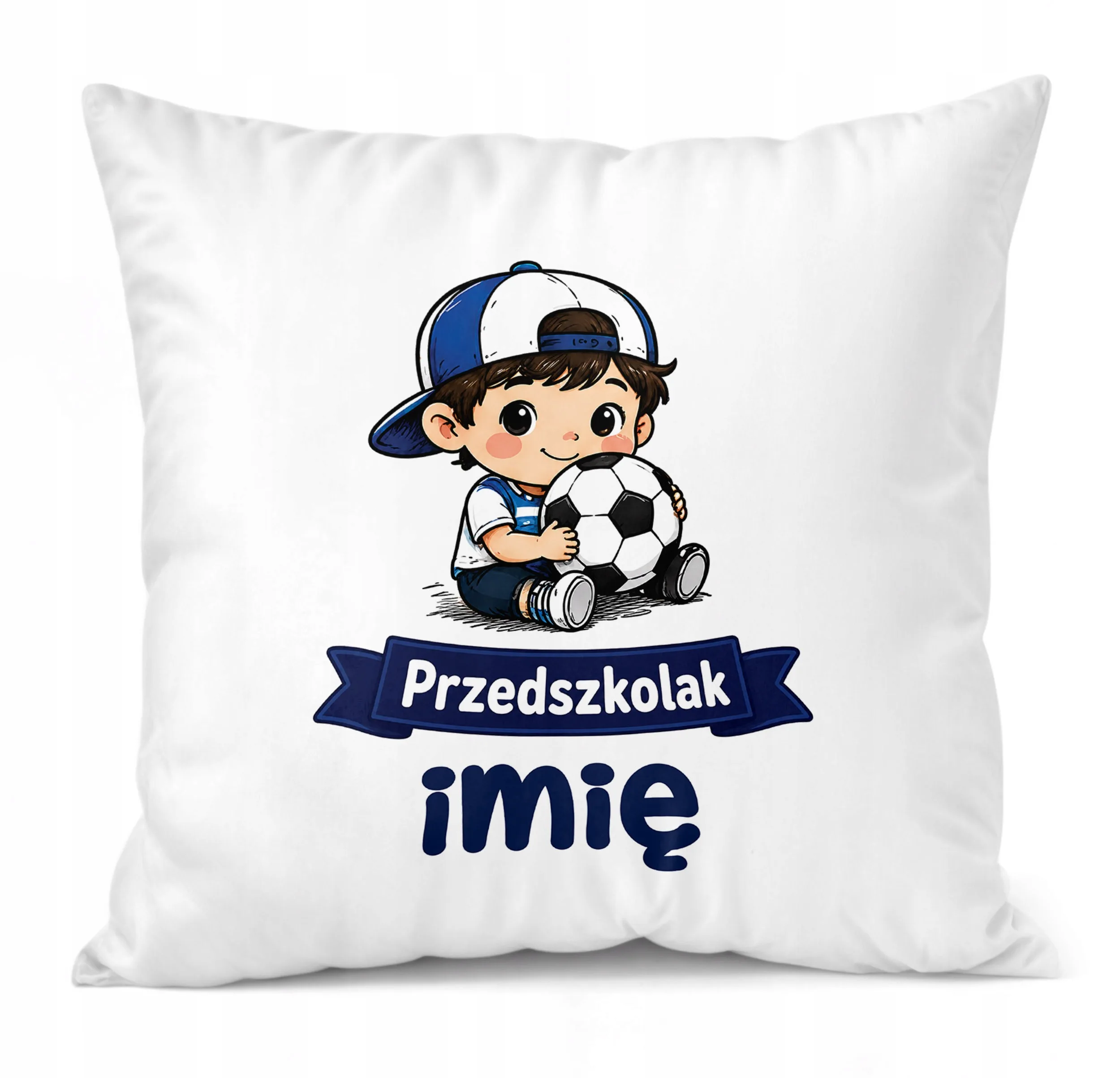 Poduszka Jasiek Personalizowana z nadrukiem 38x38cm Przedszkolak Prezent