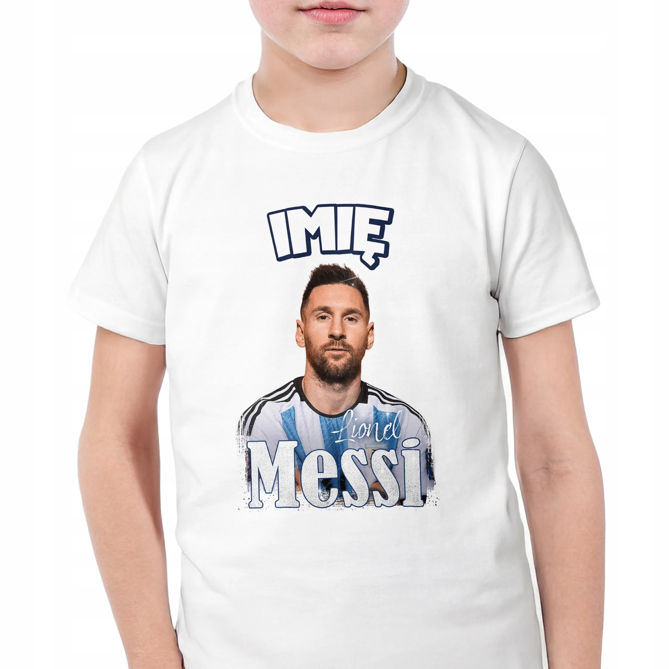 Koszulka personalizowana biała dziecięca Lionel Messi Inter Miami r. 122